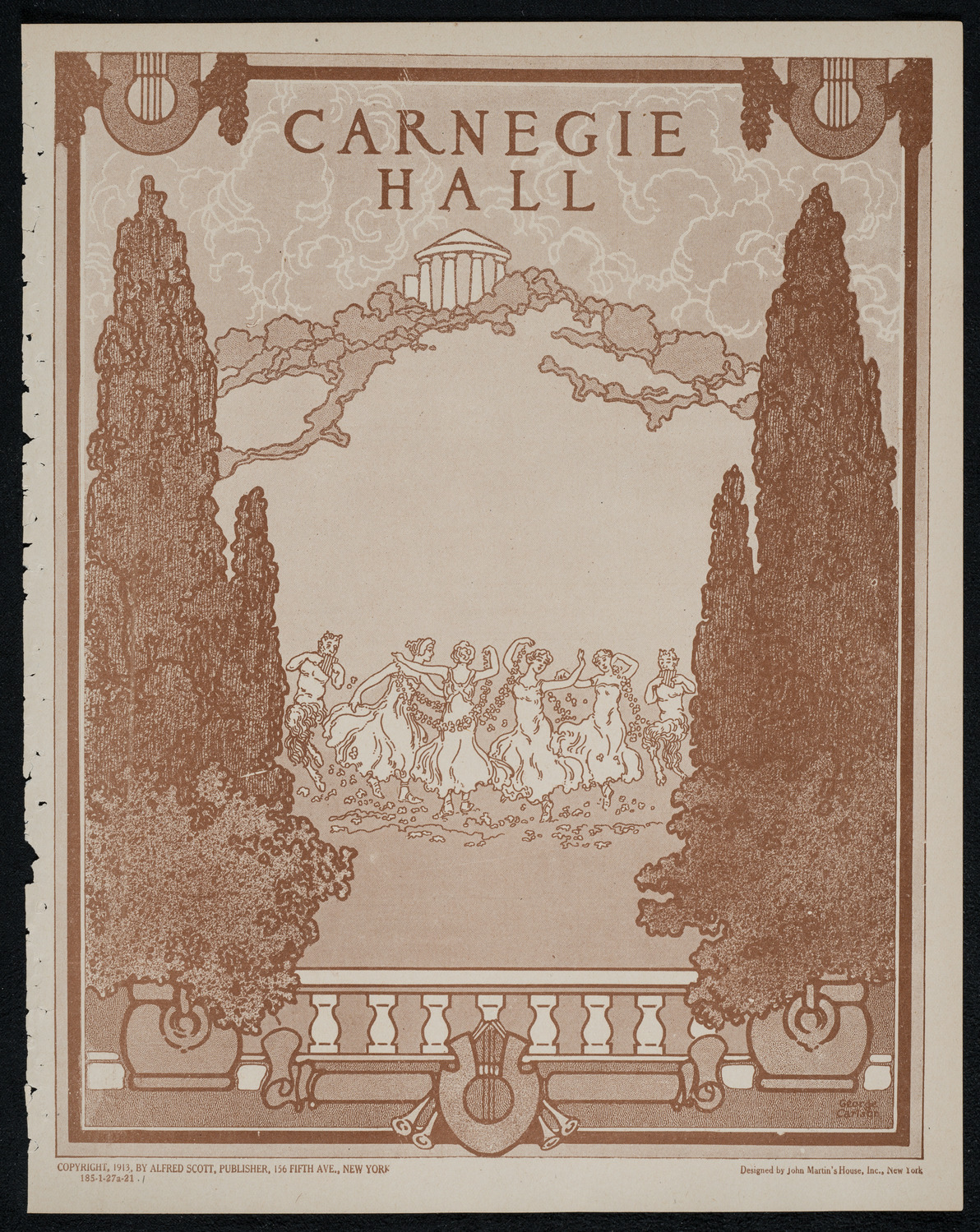 New York Symphony Orchestra, January 27, 1921, program page 1