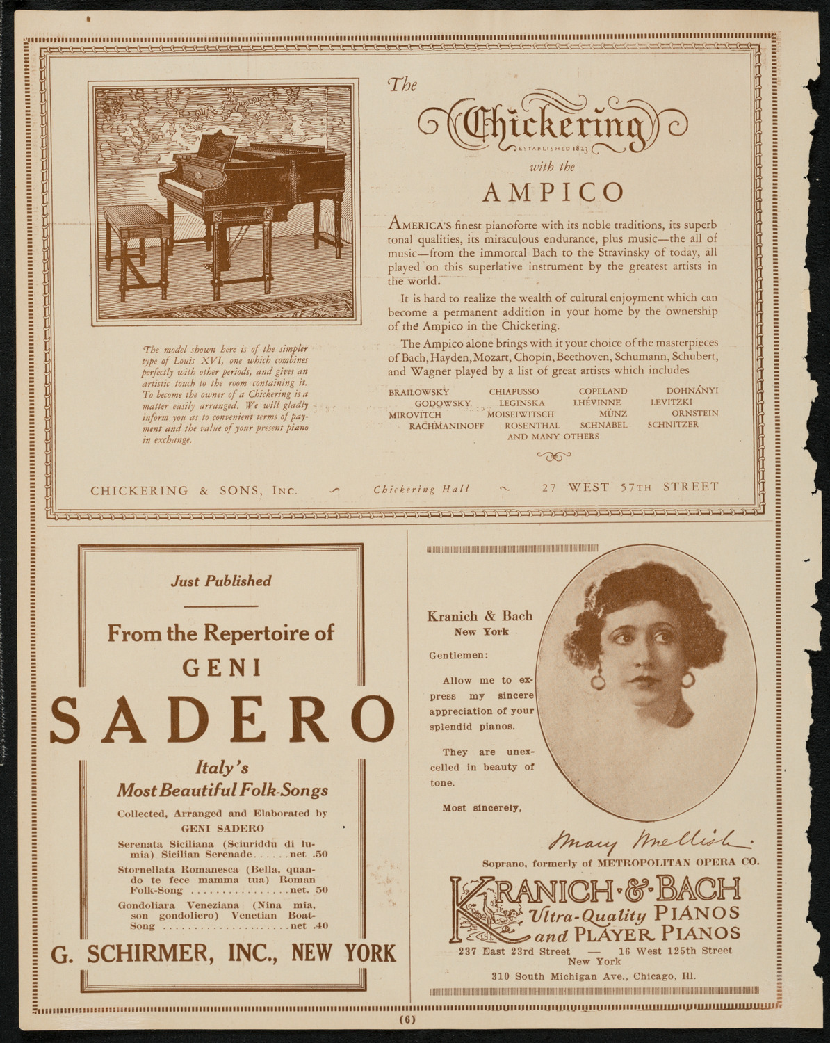 Philadelphia Orchestra, March 24, 1925, program page 6