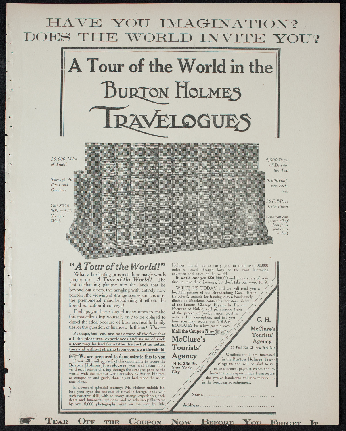 Burton Holmes Travelogue: Motor Journeys in Germany, February 5, 1911, program page 11