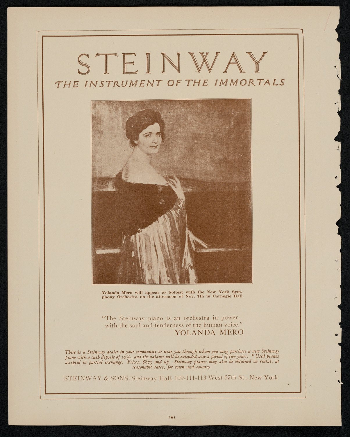 Symphony Concert for Young People, November 7, 1925, program page 4