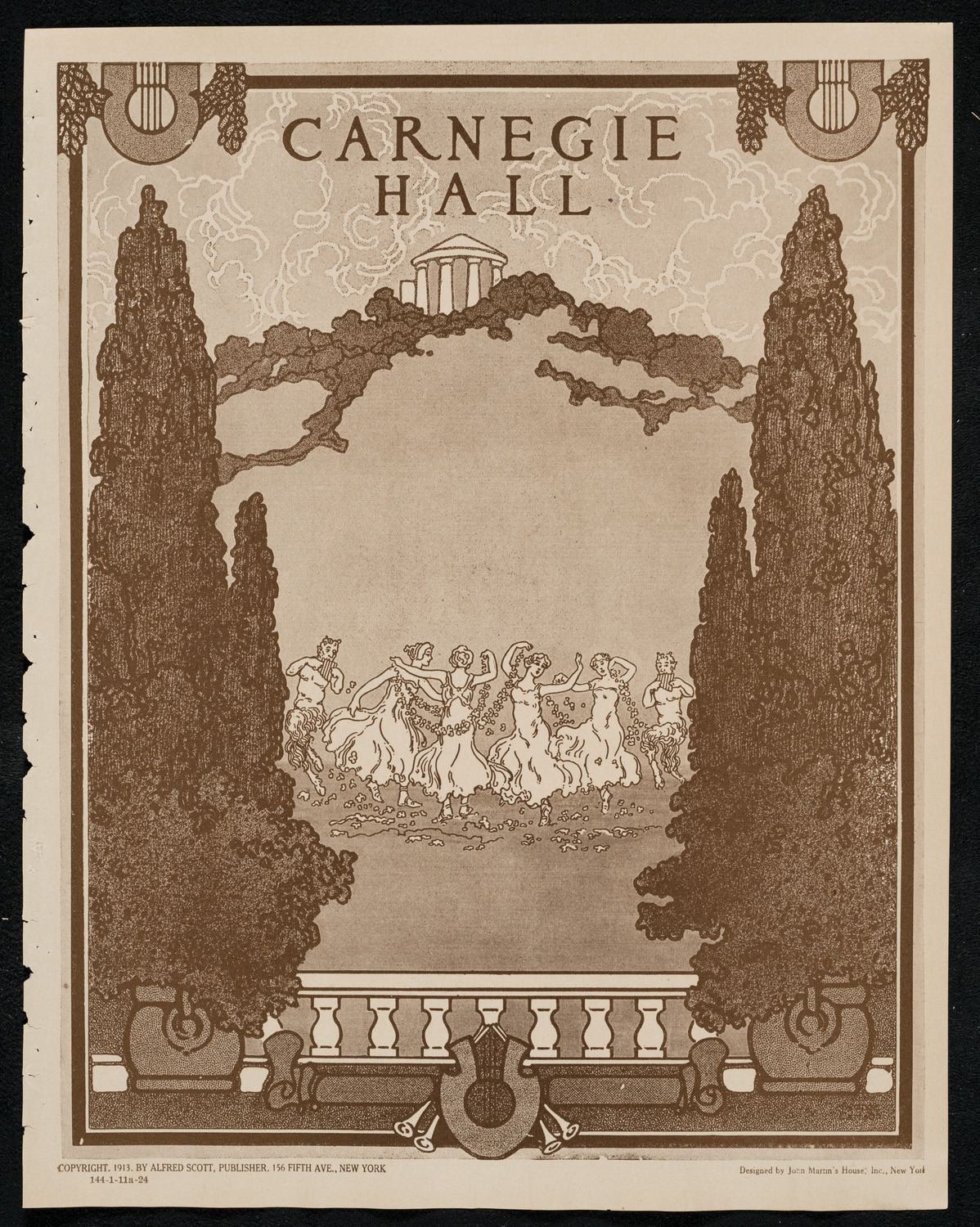 New York Philharmonic, January 11, 1924, program page 1