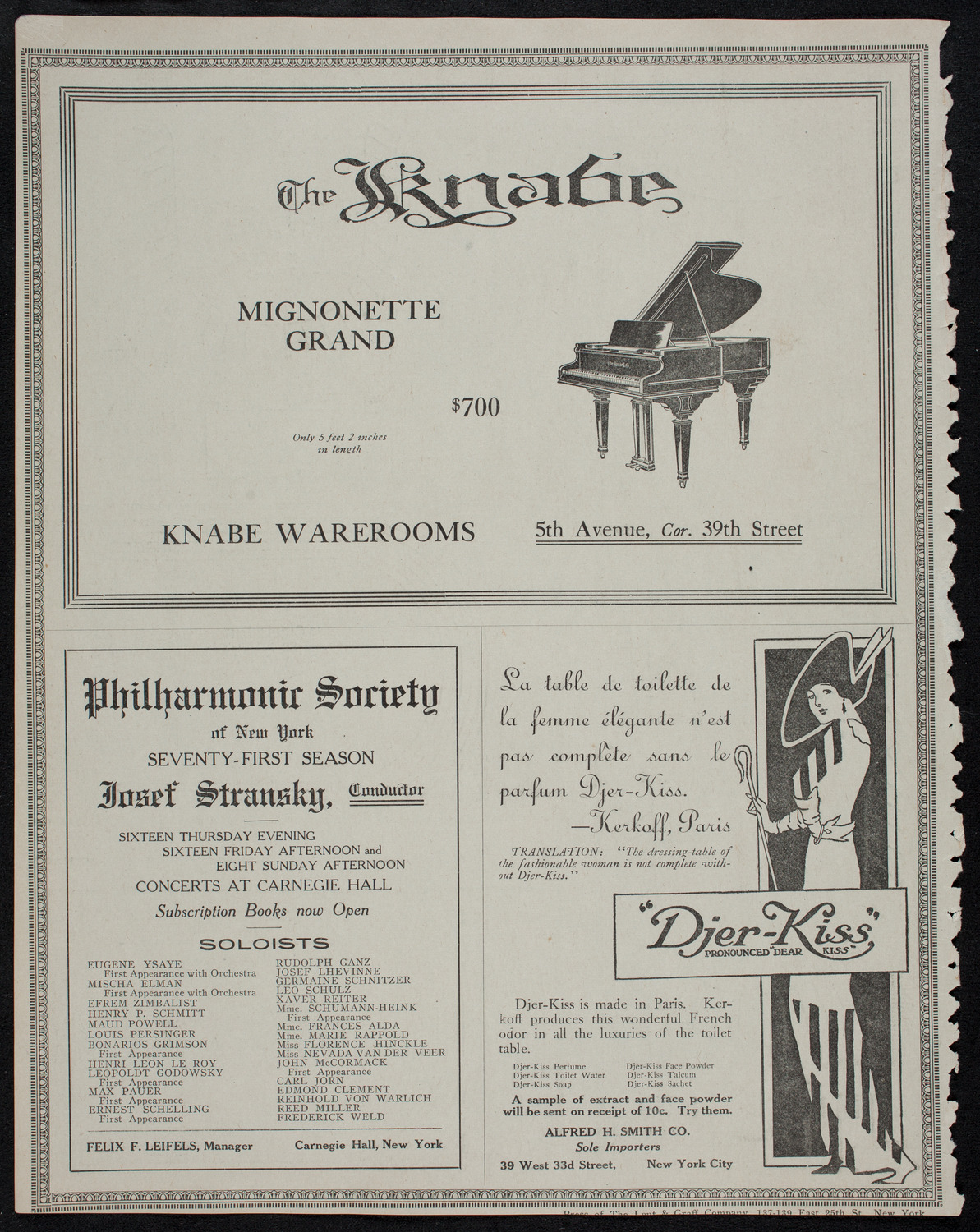 Elmendorf Lecture: The Heart of the Rocky Mountains, October 13, 1912, program page 12