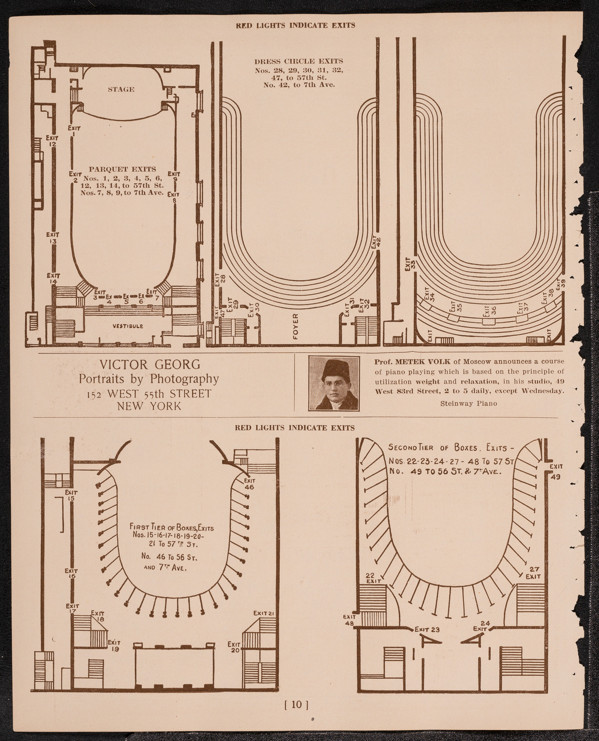 Cancelled Concert: Feodor Chaliapin, November 23, 1921, program page 10