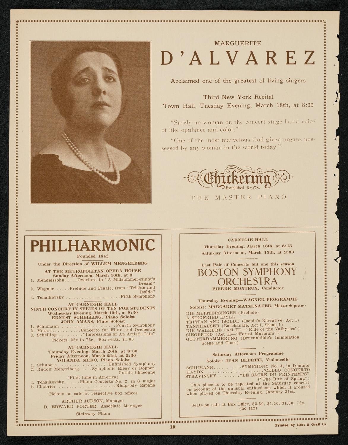 Music and Art Lovers' Club, March 12, 1924, program page 12