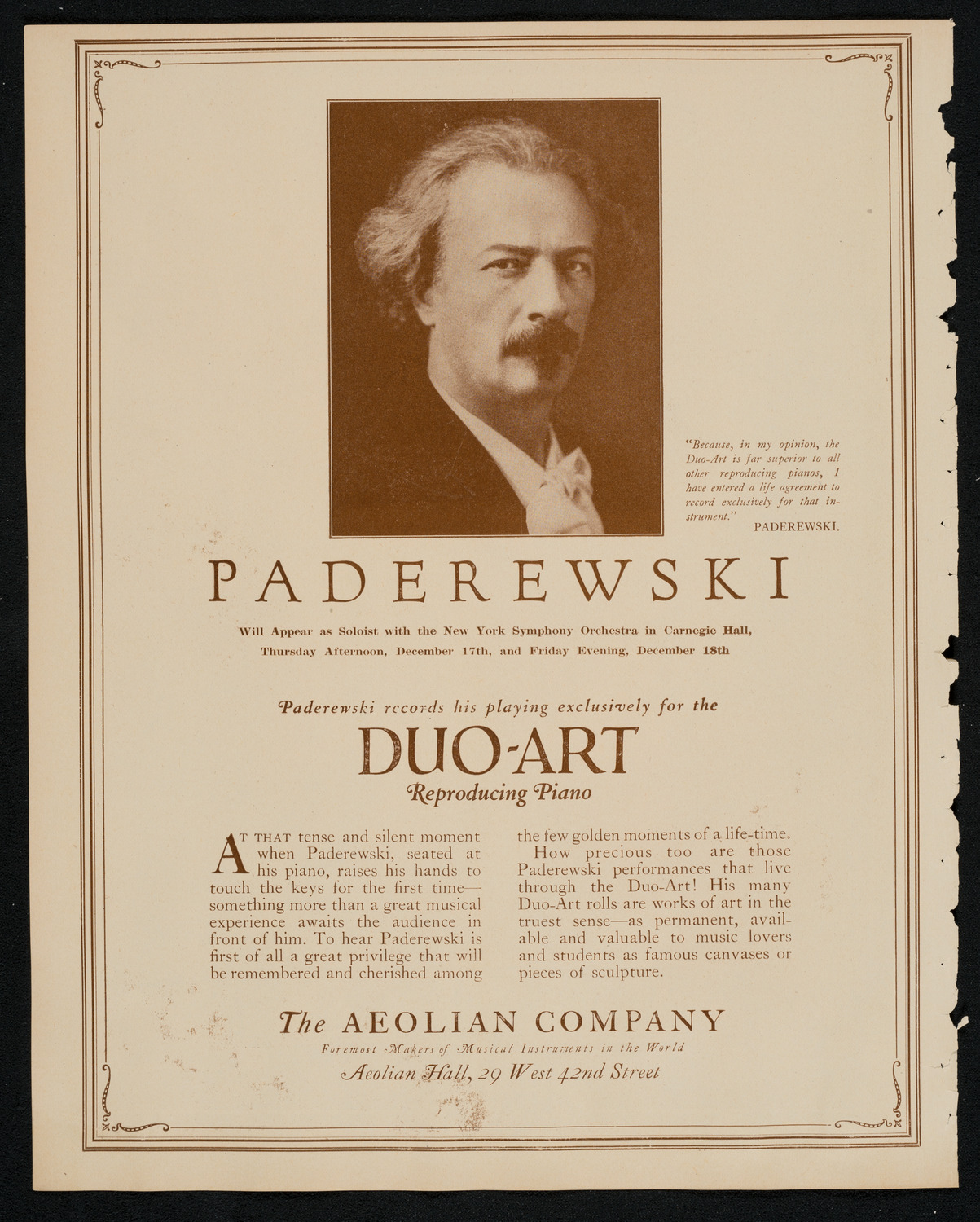 Cleveland Orchestra, December 13, 1925, program page 2