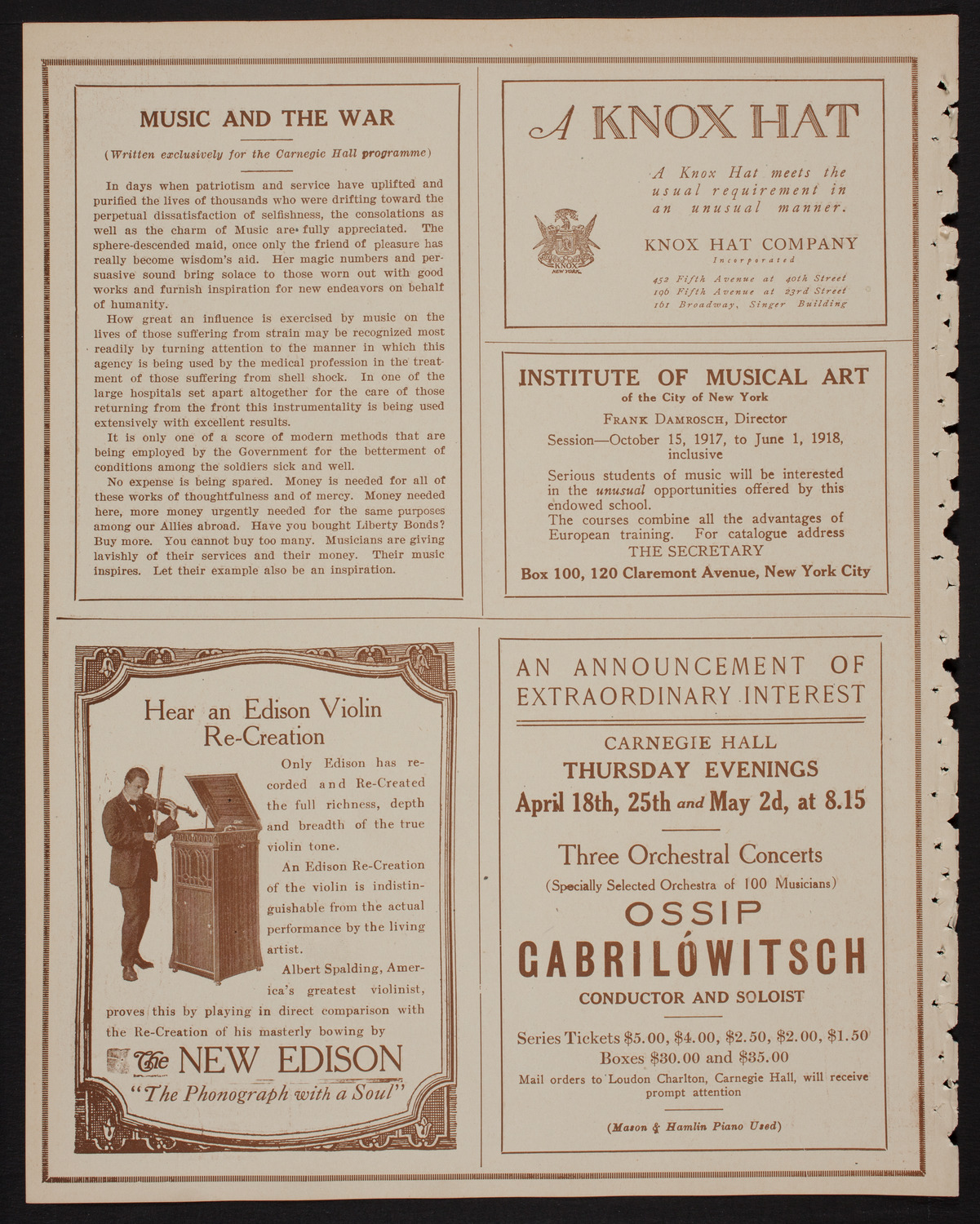 Maud Powell, Violin, April 7, 1918, program page 2