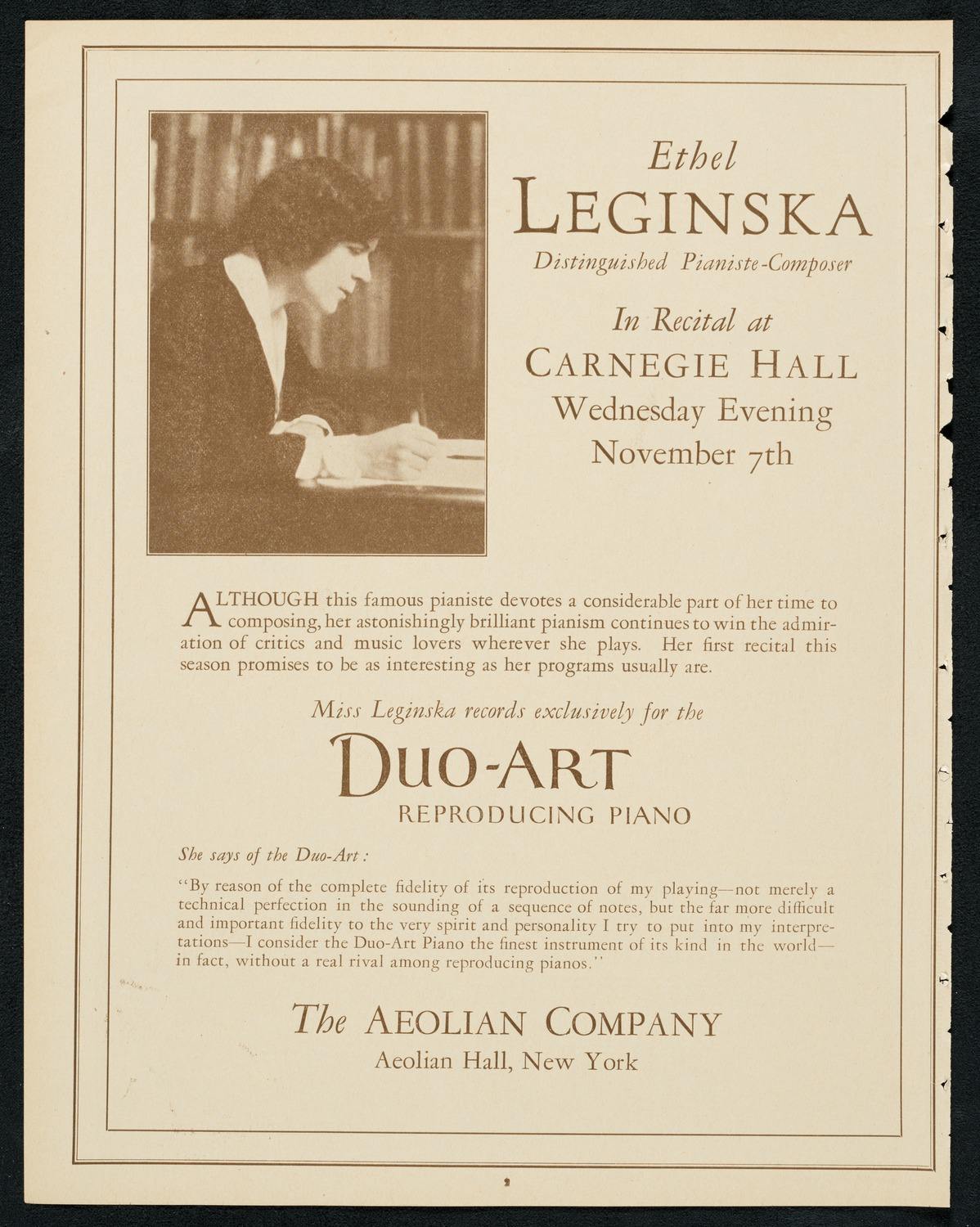 Paul Bernard, Violin, November 6, 1923, program page 2