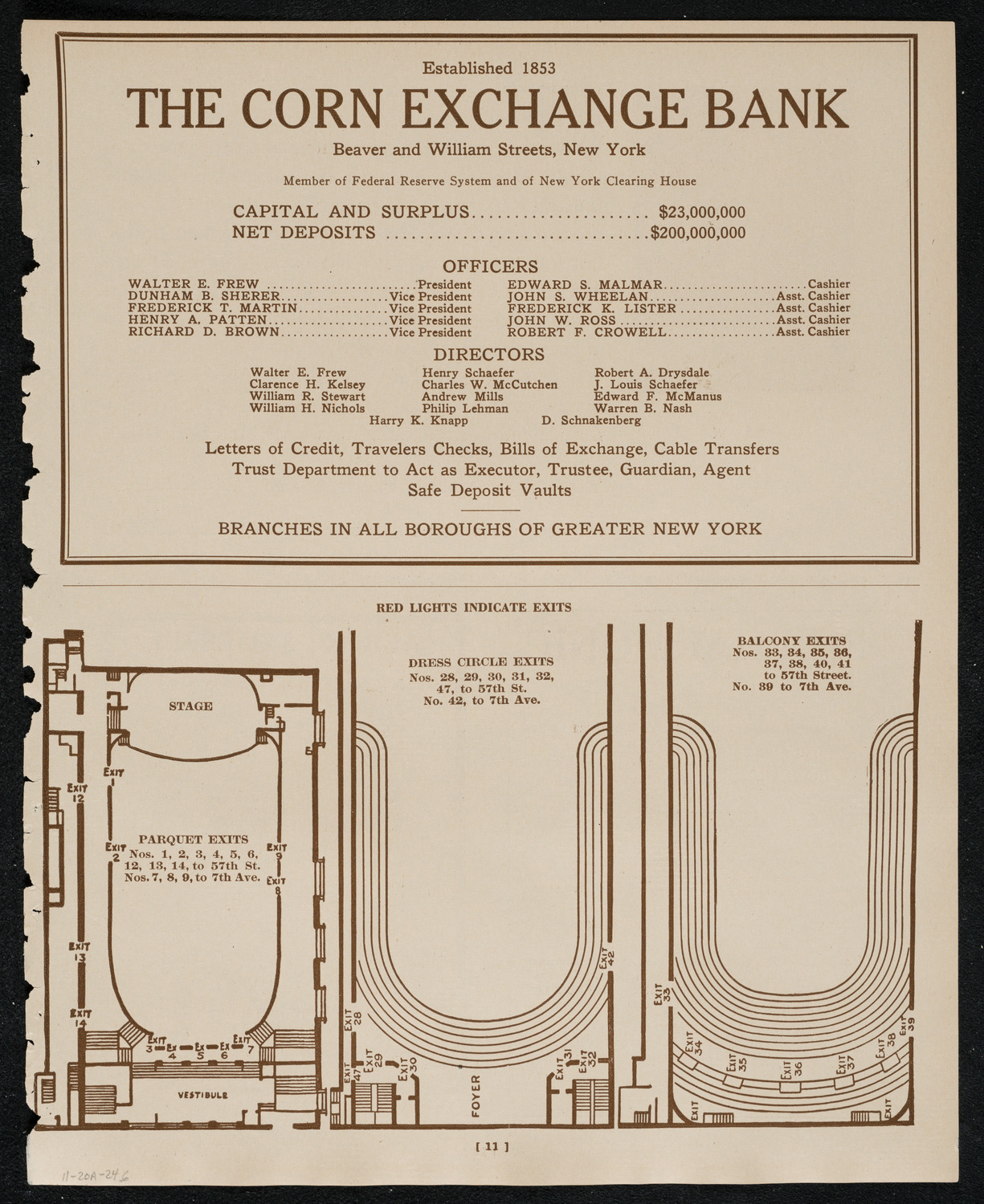 New York Symphony Orchestra, November 20, 1924, program page 11