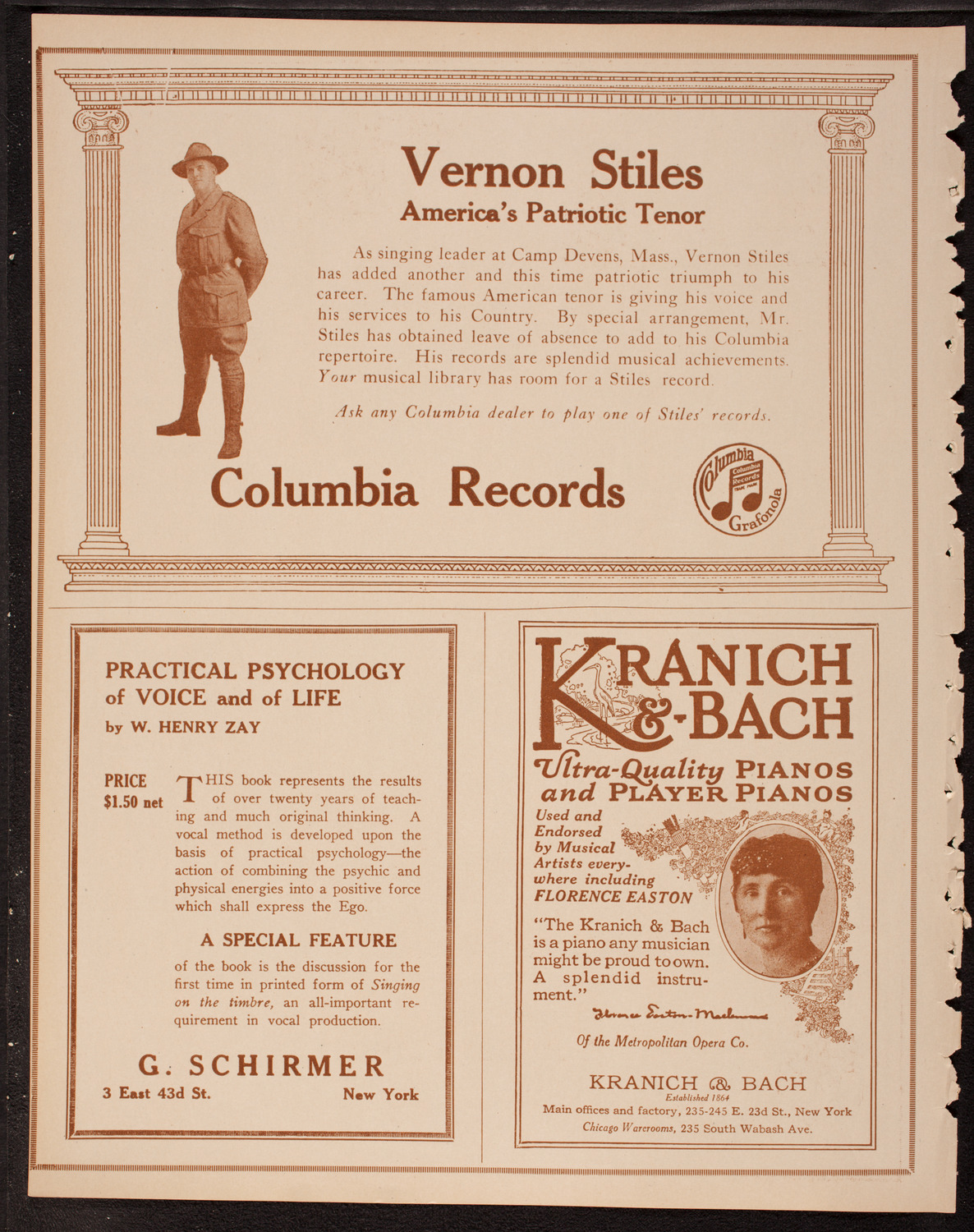New York Philharmonic, December 7, 1917, program page 6