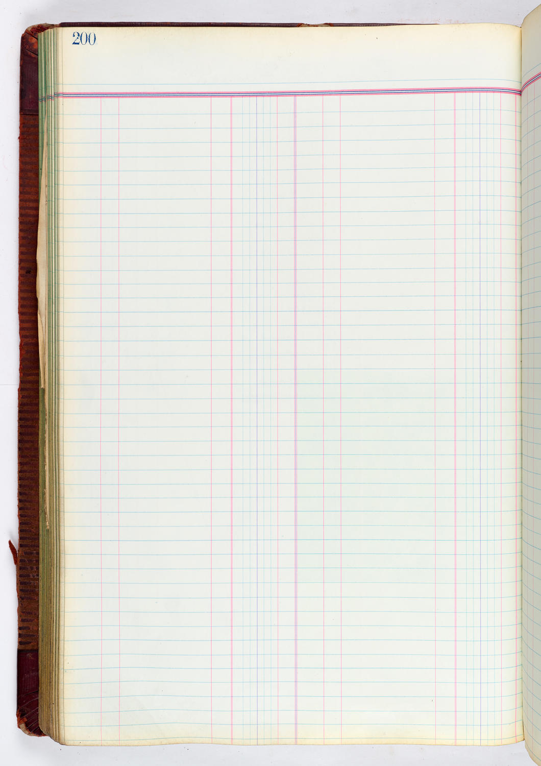 Music Hall Accounting Ledger, volume 4, page 200