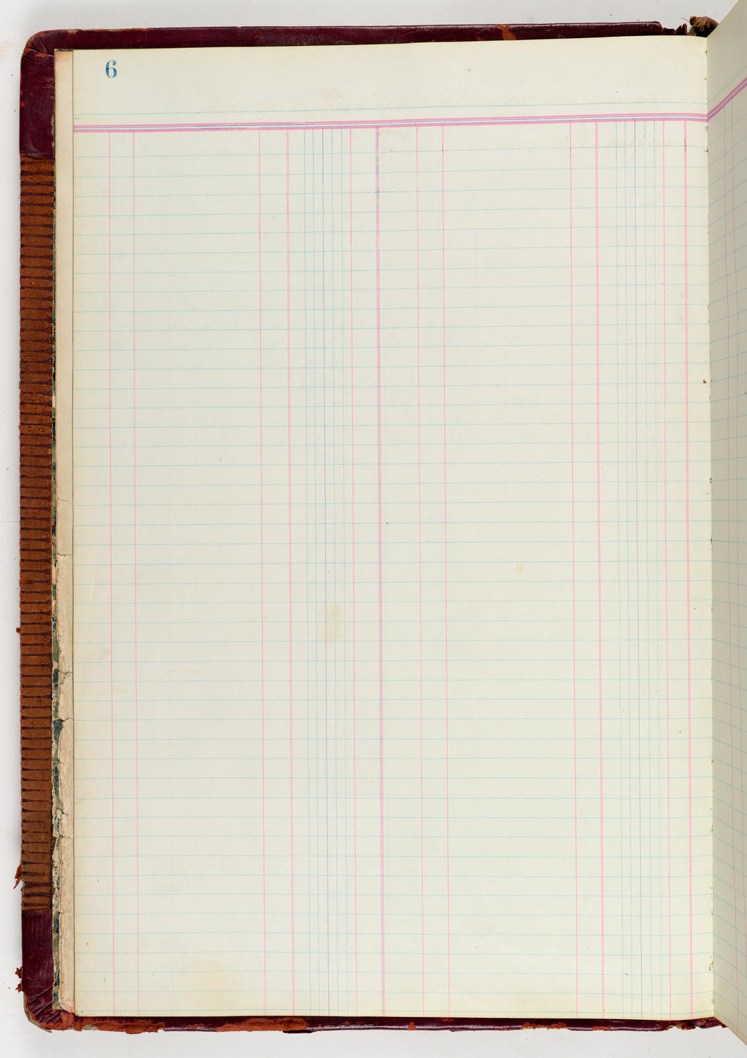 Music Hall Accounting Ledger Journal, volume 6, page 6
