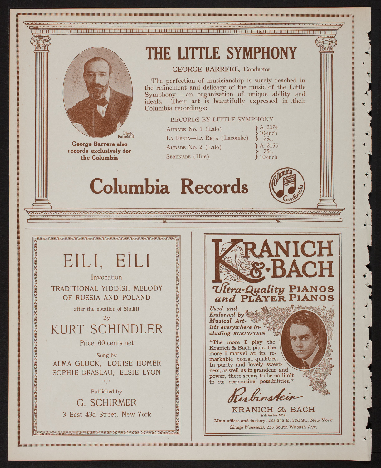 Pupils of Isadora Duncan with The Little Symphony, February 8, 1918, program page 6