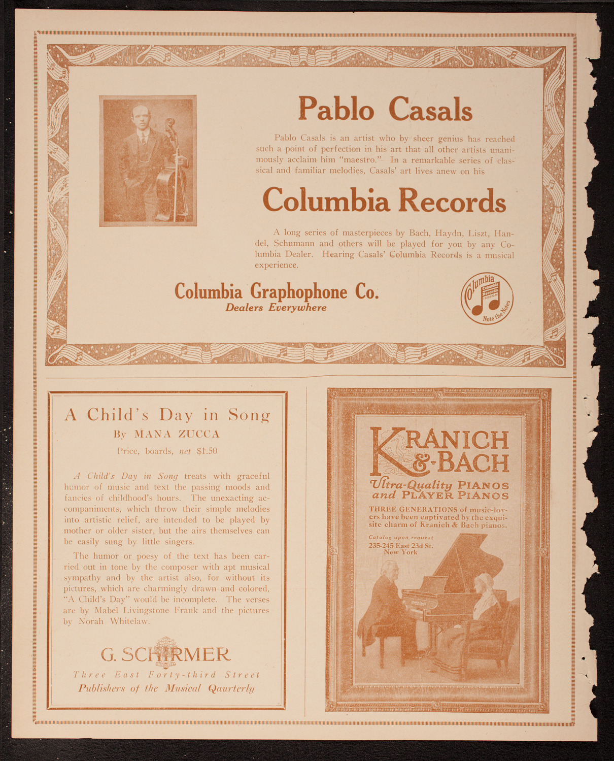 New York Symphony Orchestra, March 13, 1917, program page 8