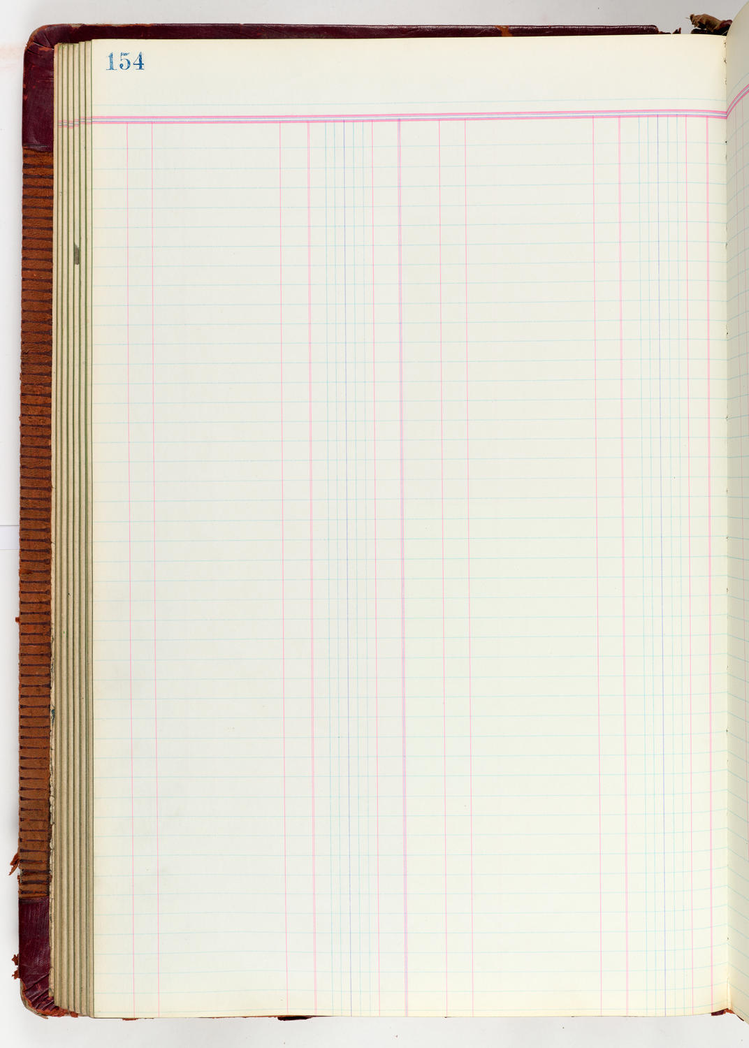 Music Hall Accounting Ledger Journal, volume 6, page 154