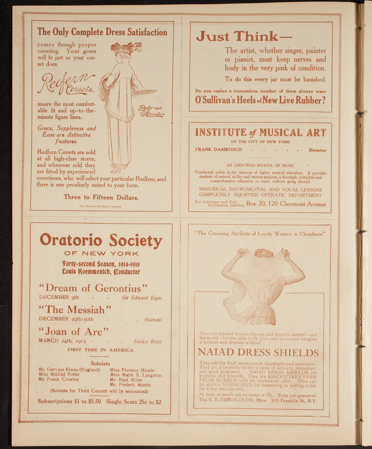Concert for the Benefit of German-Austrian-Hungarian Relief, November 17, 1914, program page 2