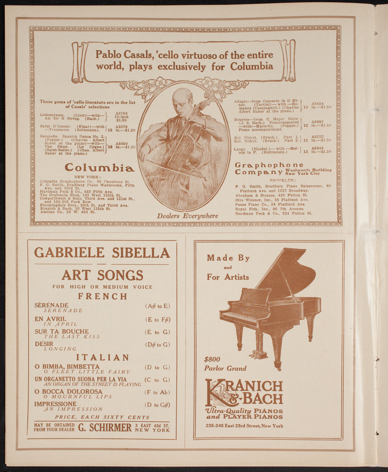 Scandinavian Concert, March 25, 1916, program page 6