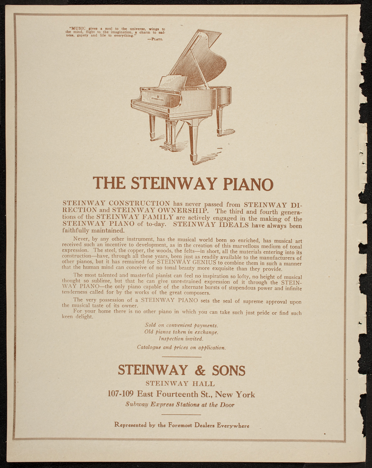 Lecture by Sir Oliver Lodge, February 2, 1920, program page 4