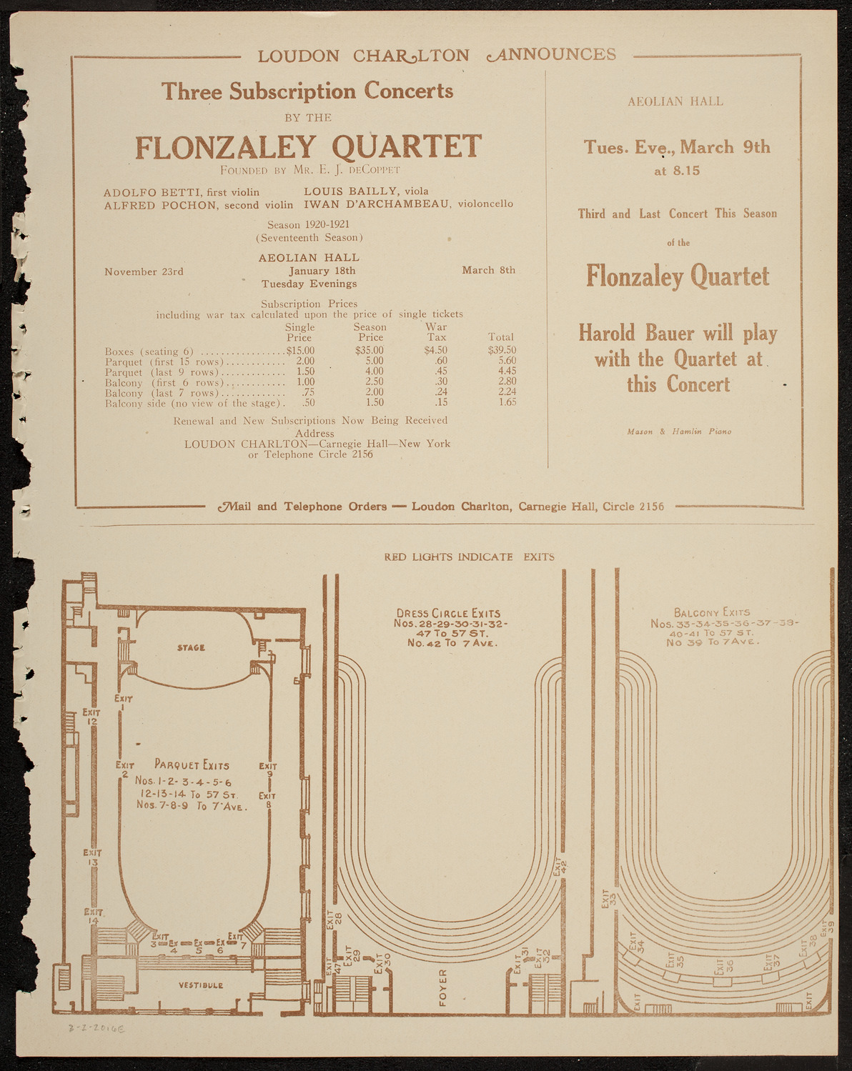 Maria Winetzkaja, Mezzo-Soprano, March 2, 1920, program page 11