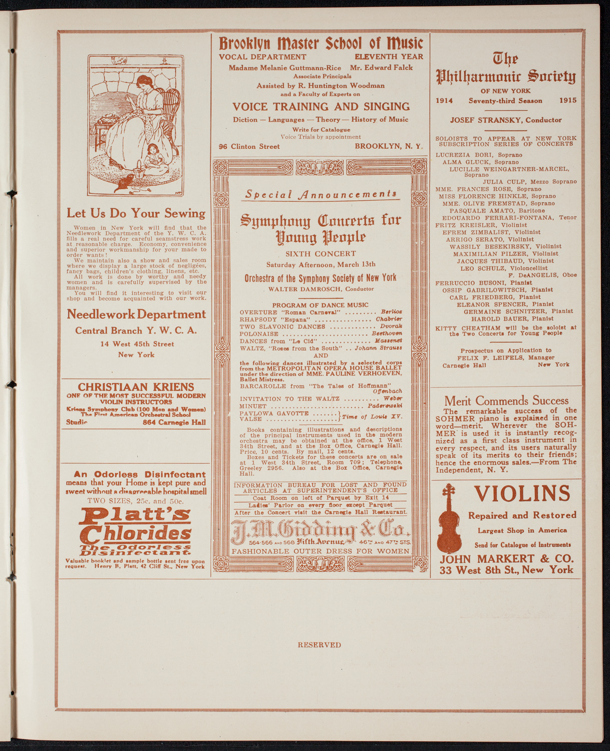 Debate: The War and What Caused It, March 9, 1915, program page 9