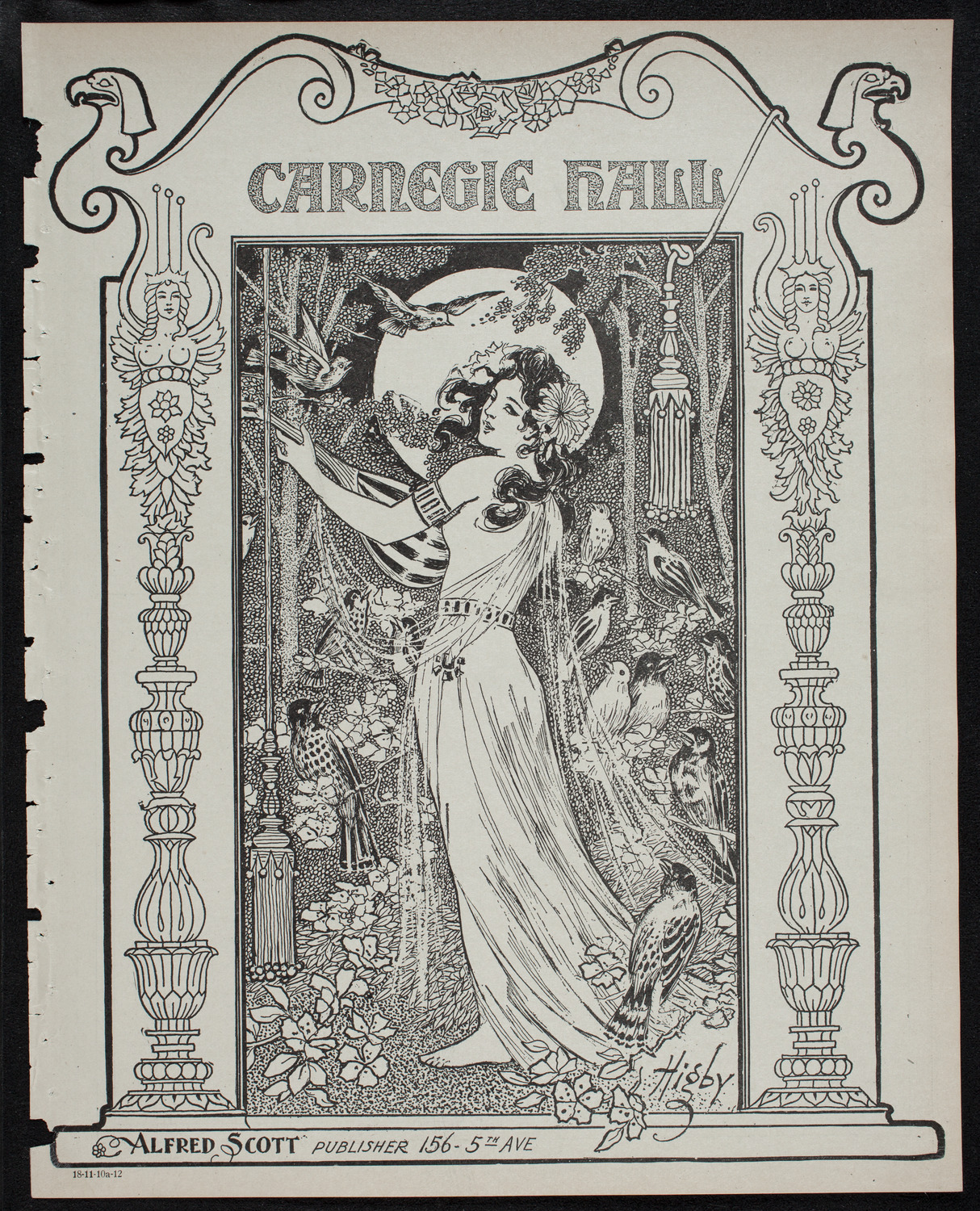 Rudolph Ganz, Piano, November 10, 1912, program page 1