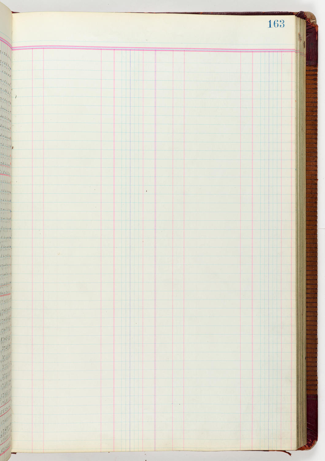 Music Hall Accounting Ledger Journal, volume 6, page 163