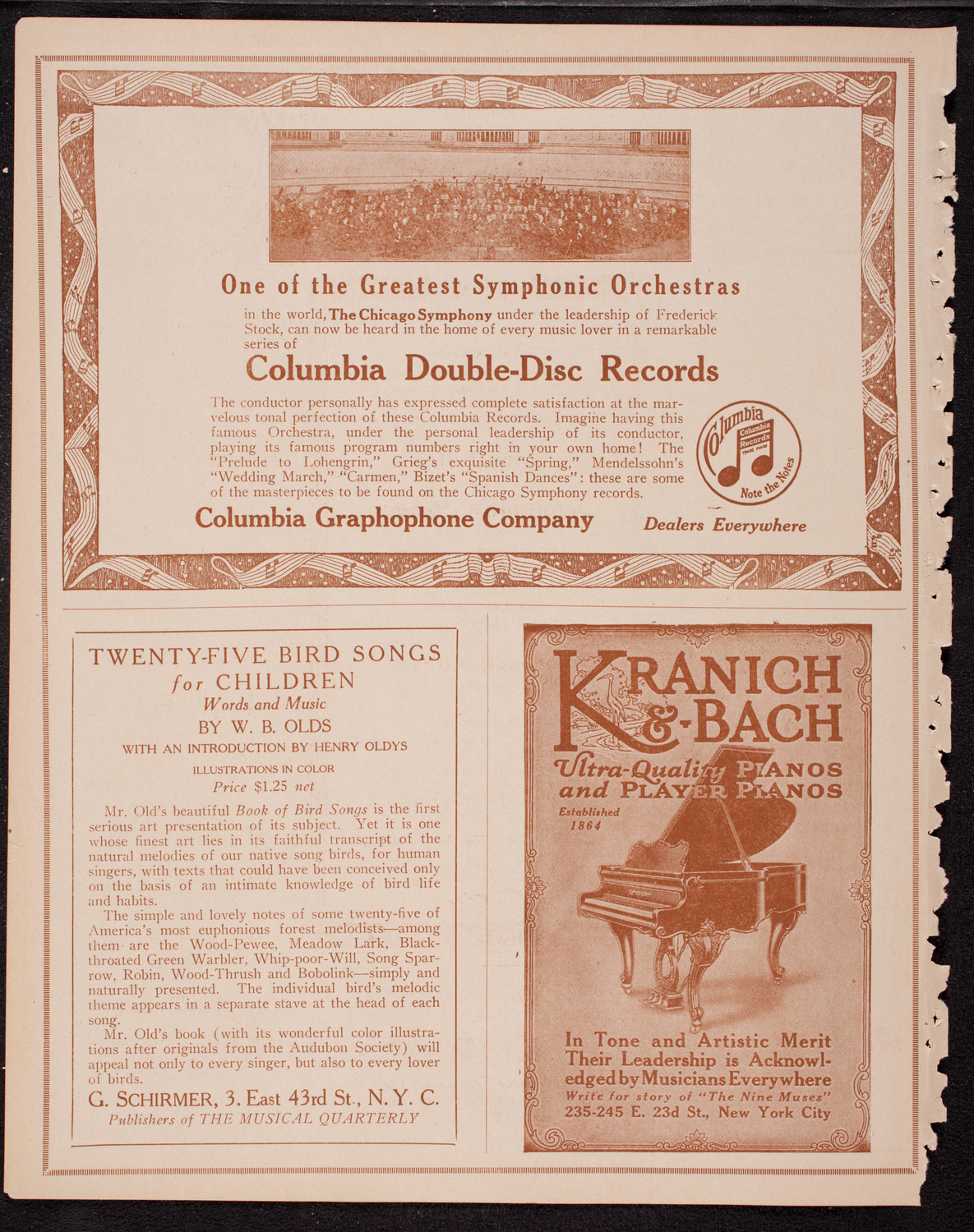 New York Symphony Orchestra, December 16, 1916, program page 6