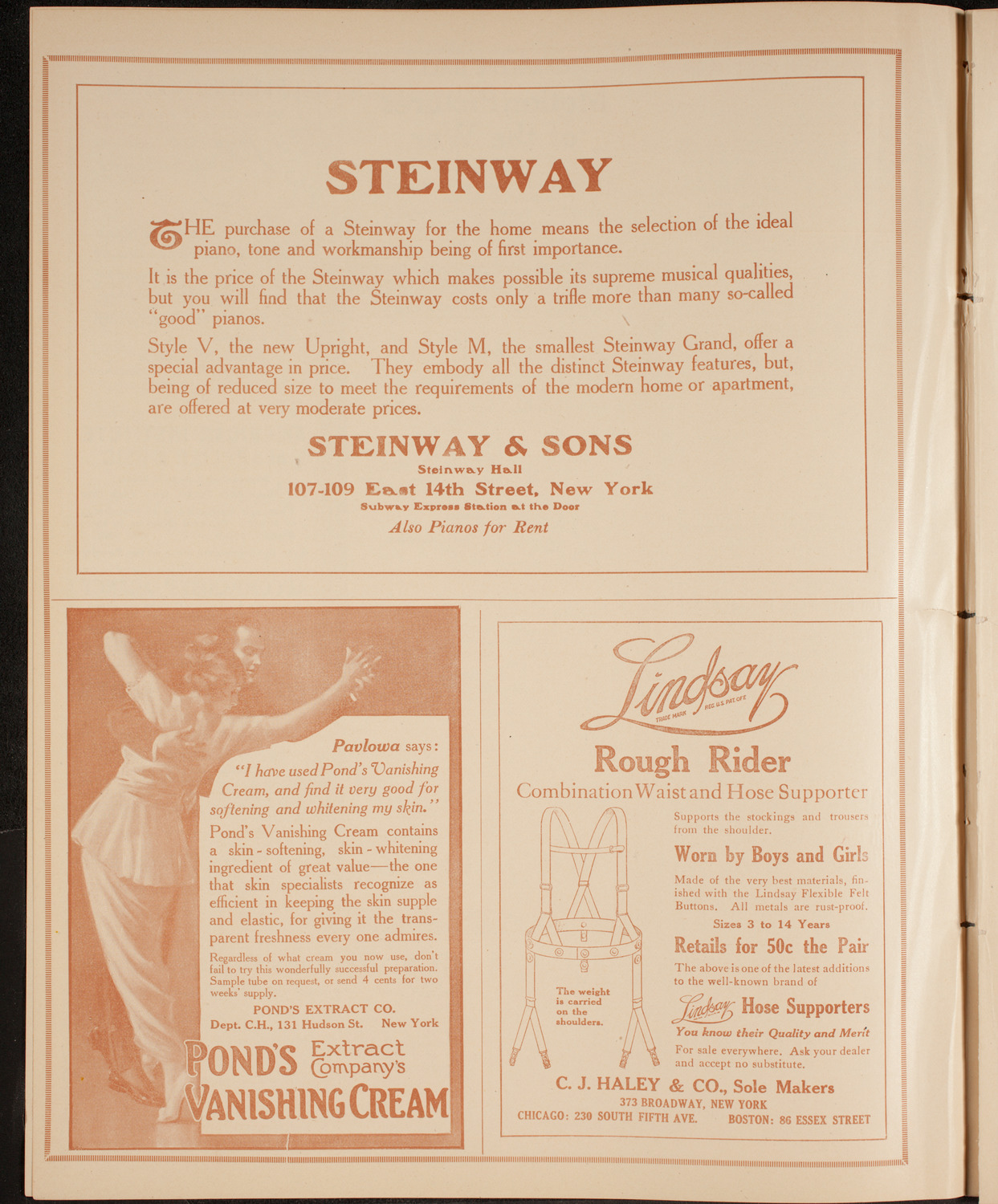 New York Philharmonic, January 21, 1915, program page 4