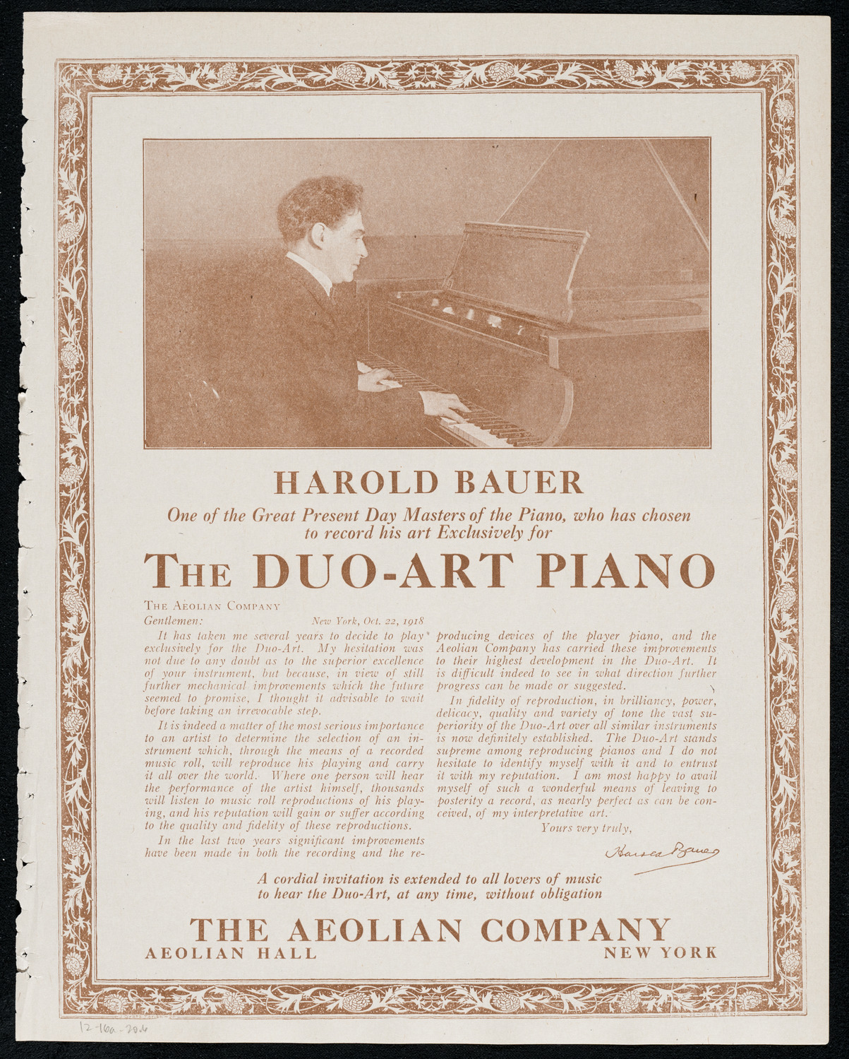 Eddy Brown, Violin, December 16, 1920, program page 11