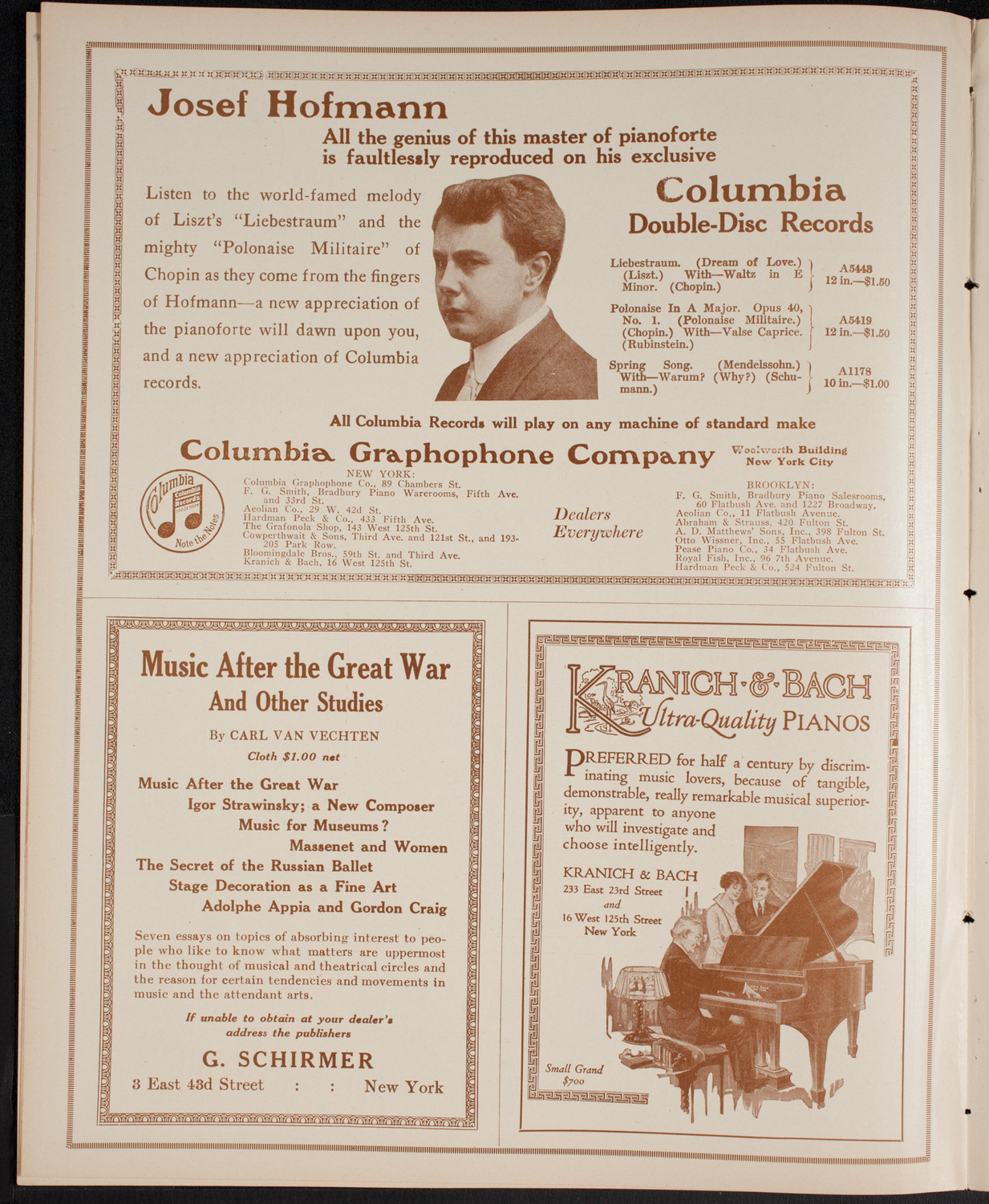 New York Philharmonic, January 8, 1916, program page 6