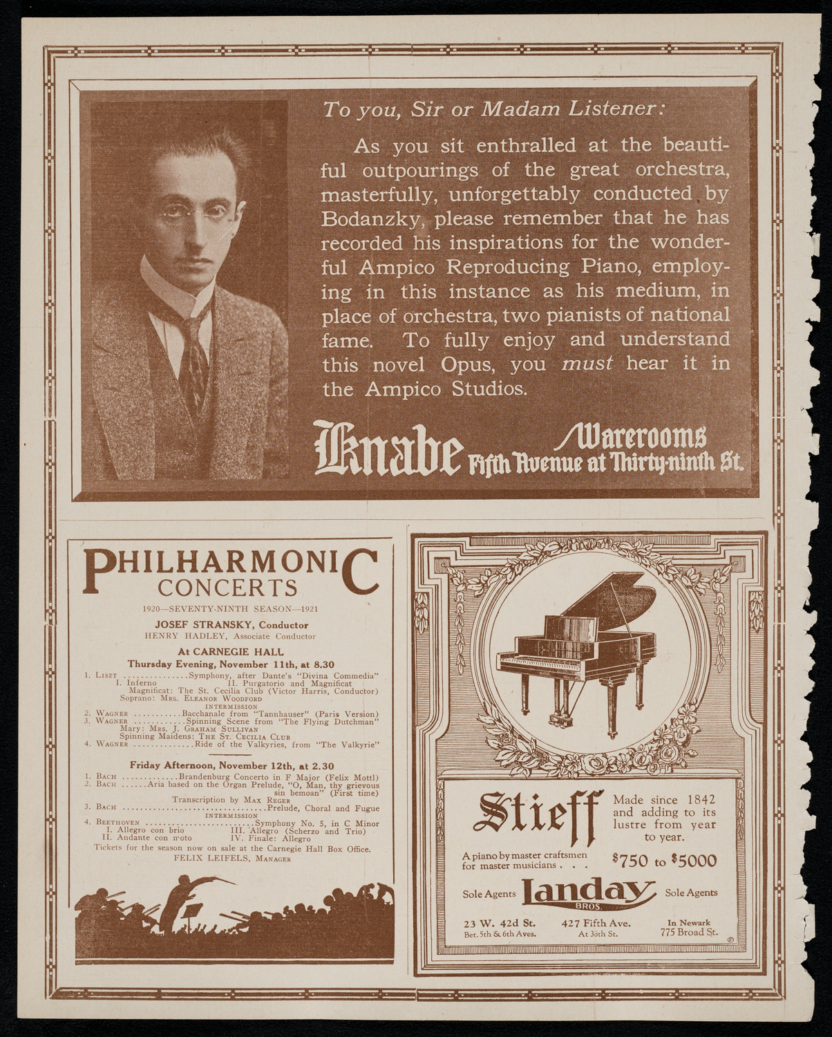 Boston Symphony Orchestra, November 6, 1920, program page 12