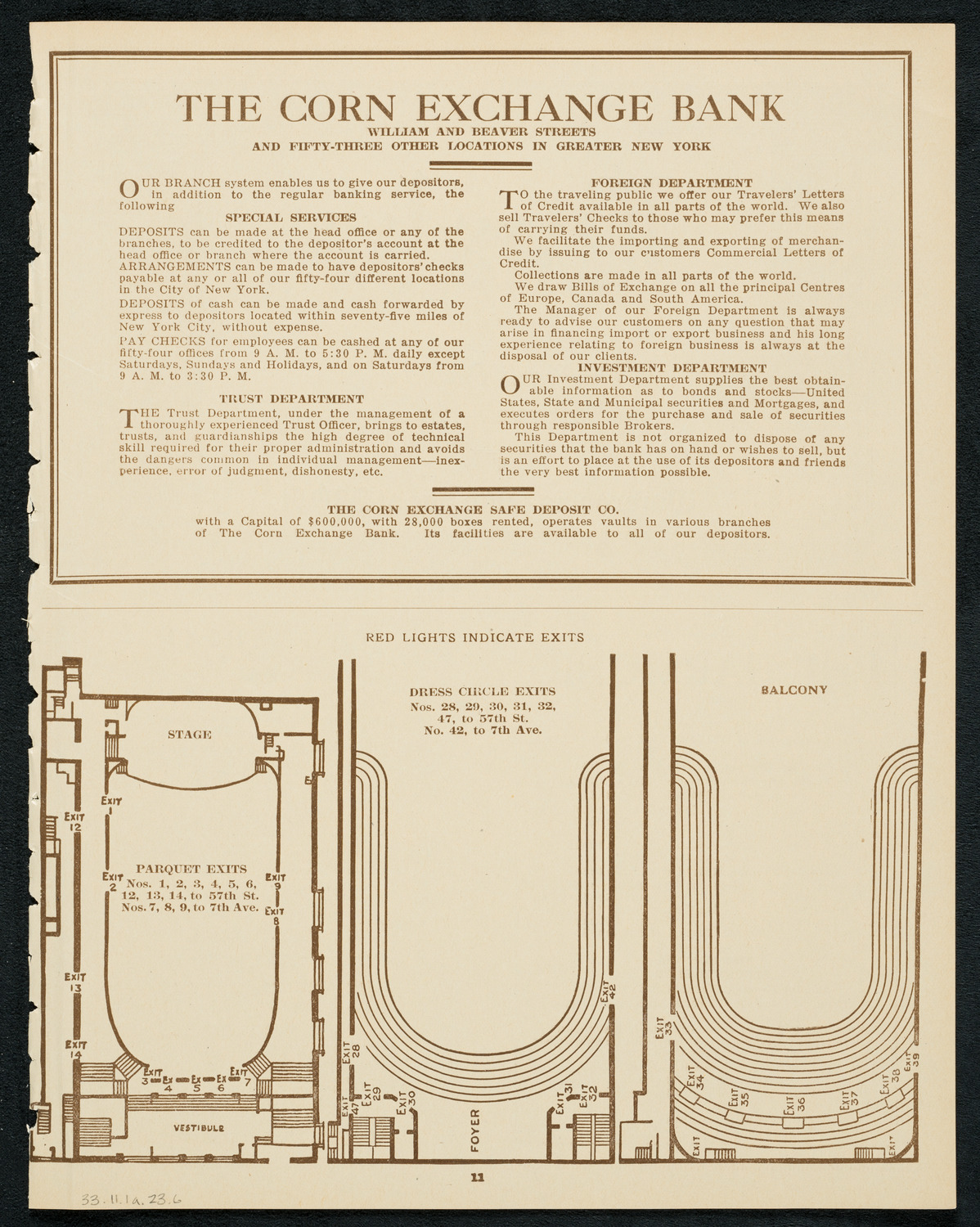 New York Symphony Orchestra, November 1, 1923, program page 11