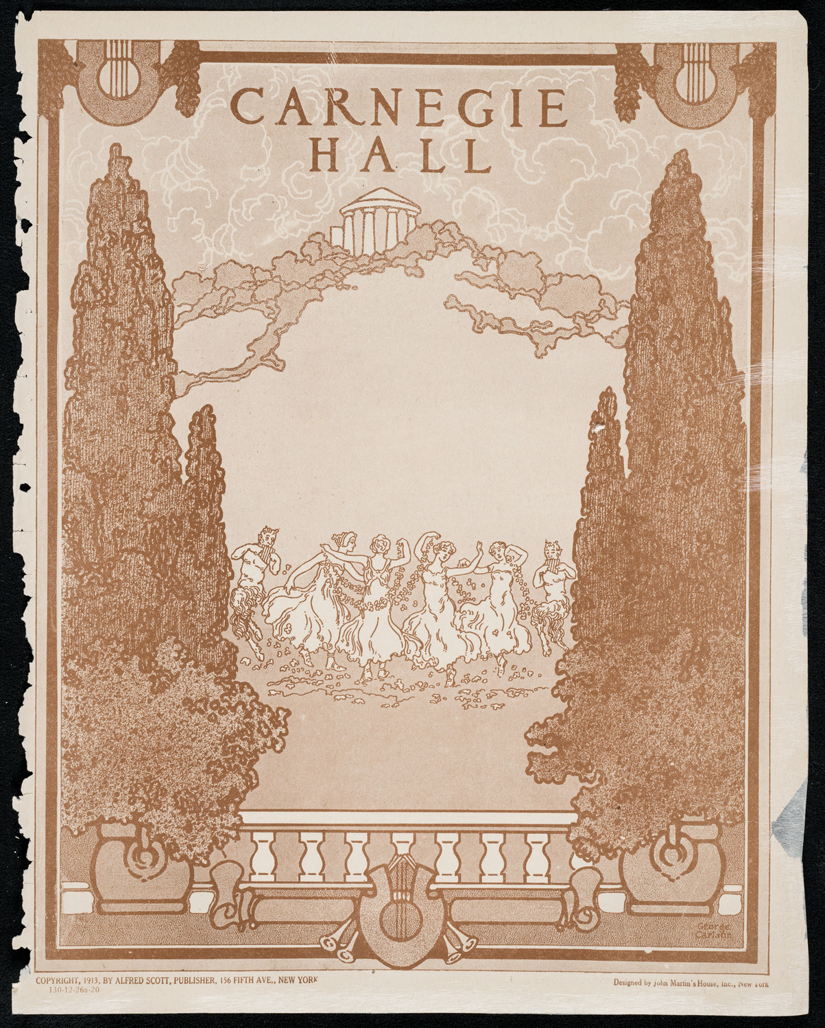 Hipolito Lazaro, Tenor, assisted by Mercedes Padrosa, Piano, and Hector Cabral, Violin, December 26, 1920, program page 1