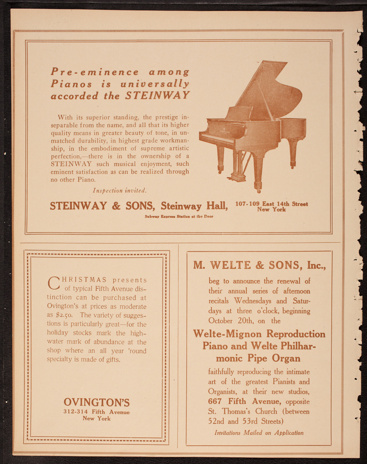 Kitty Cheatham with Orchestra, November 27, 1917, program page 4