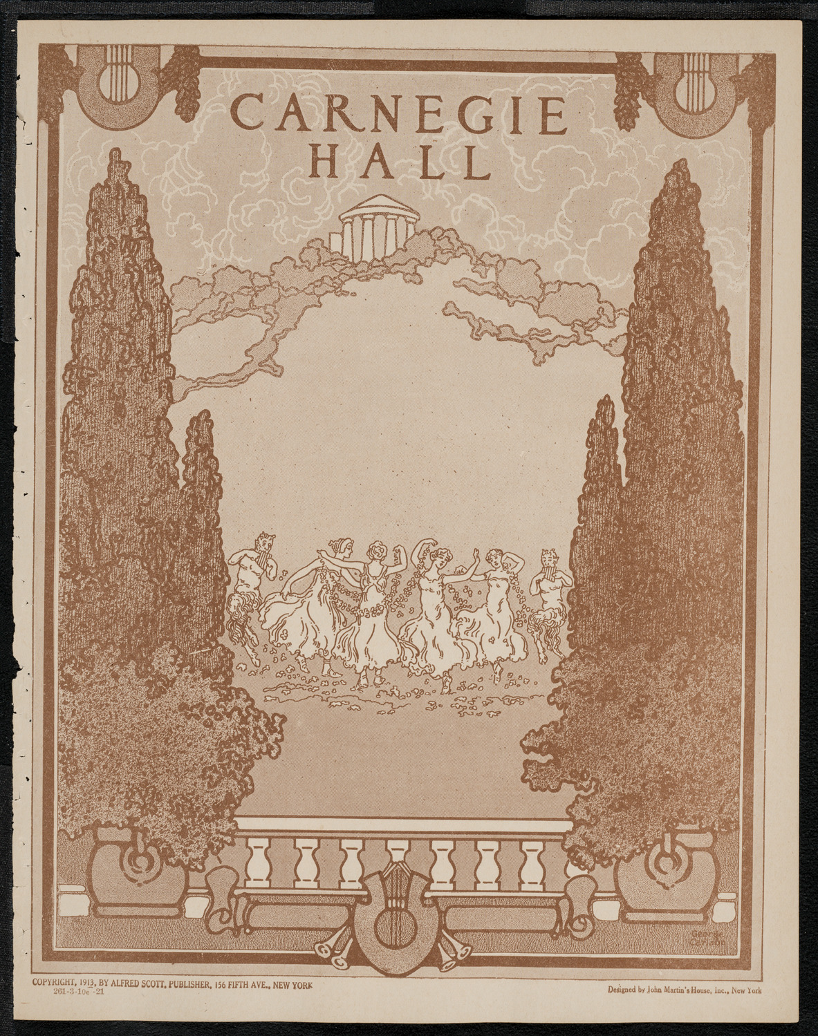 New York Philharmonic, March 10, 1921, program page 1