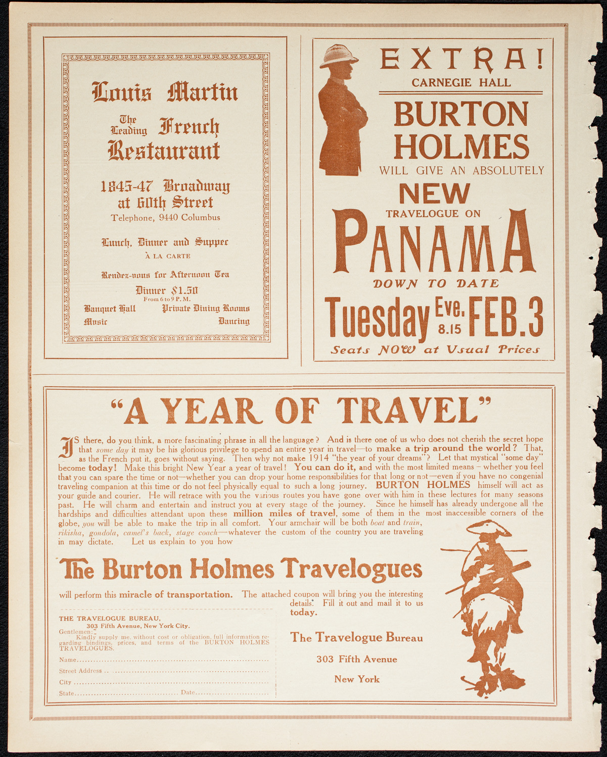 Burton Holmes Travelogue: The New Manila, January 11, 1914, program page 8