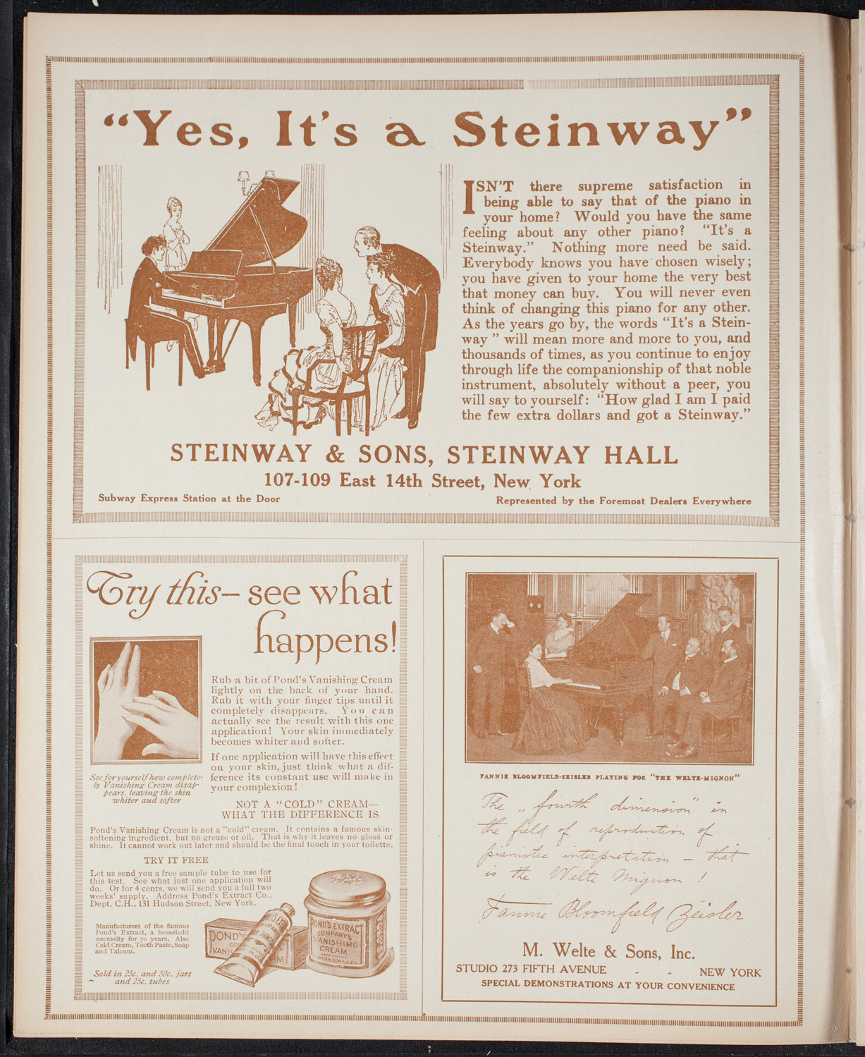 New York Philharmonic, December 5, 1915, program page 4