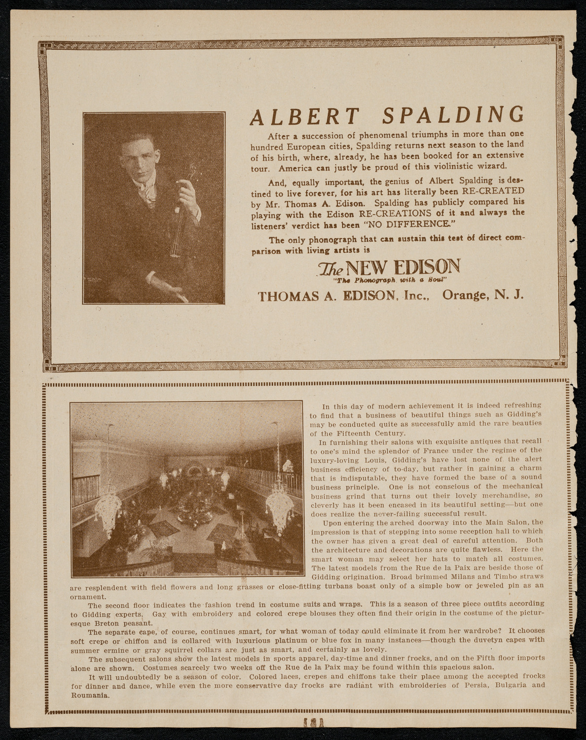 Music and Moving-Picture Views of Spain, May 21, 1922, program page 2
