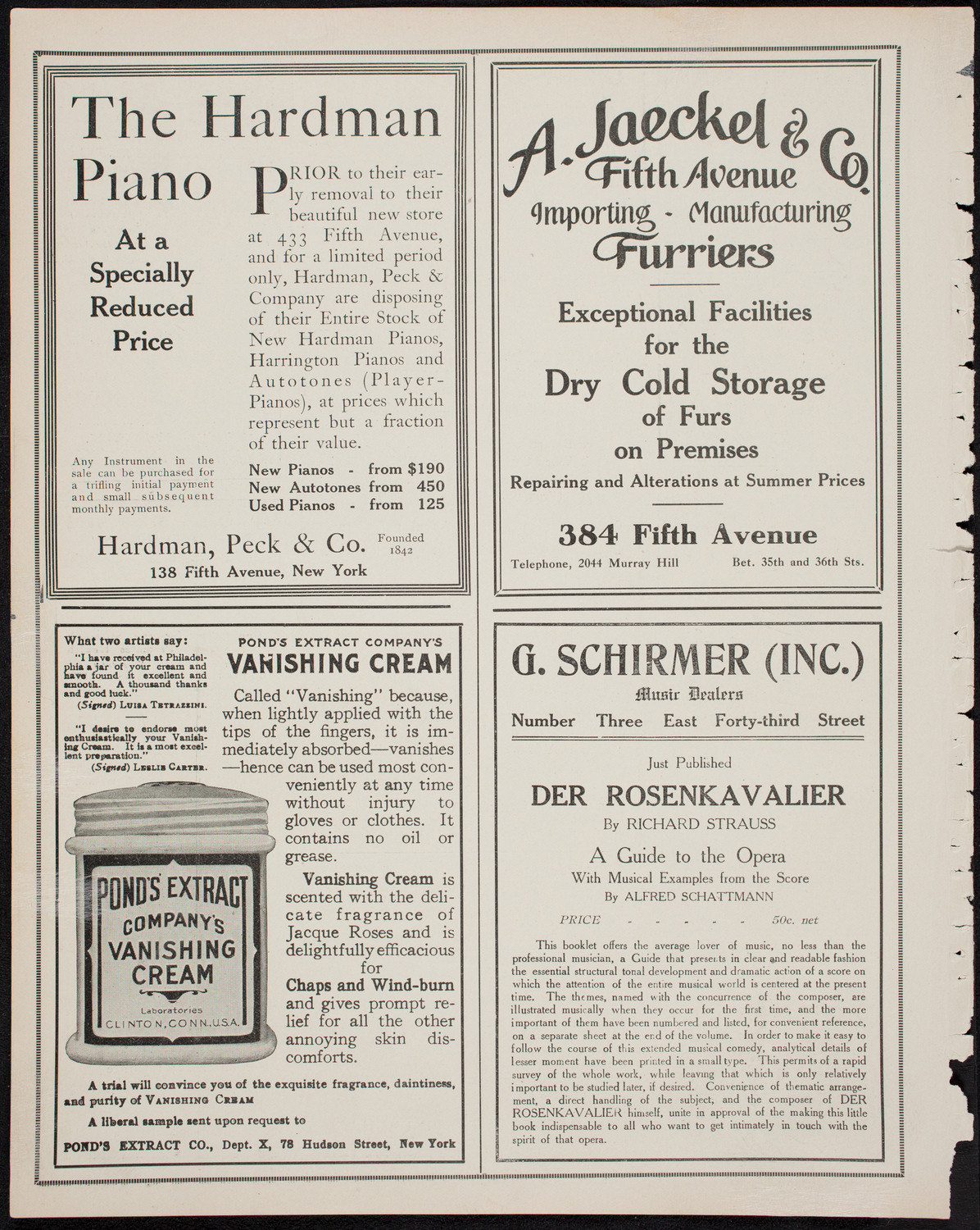 Adeline Genée with The Morris Dancers and The Nahan Franko Symphony Orchestra, May 4, 1911, program page 8