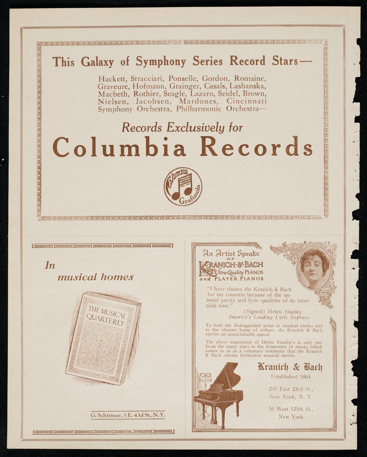 J. Piastro Borisoff, Violin, November 1, 1920, program page 6