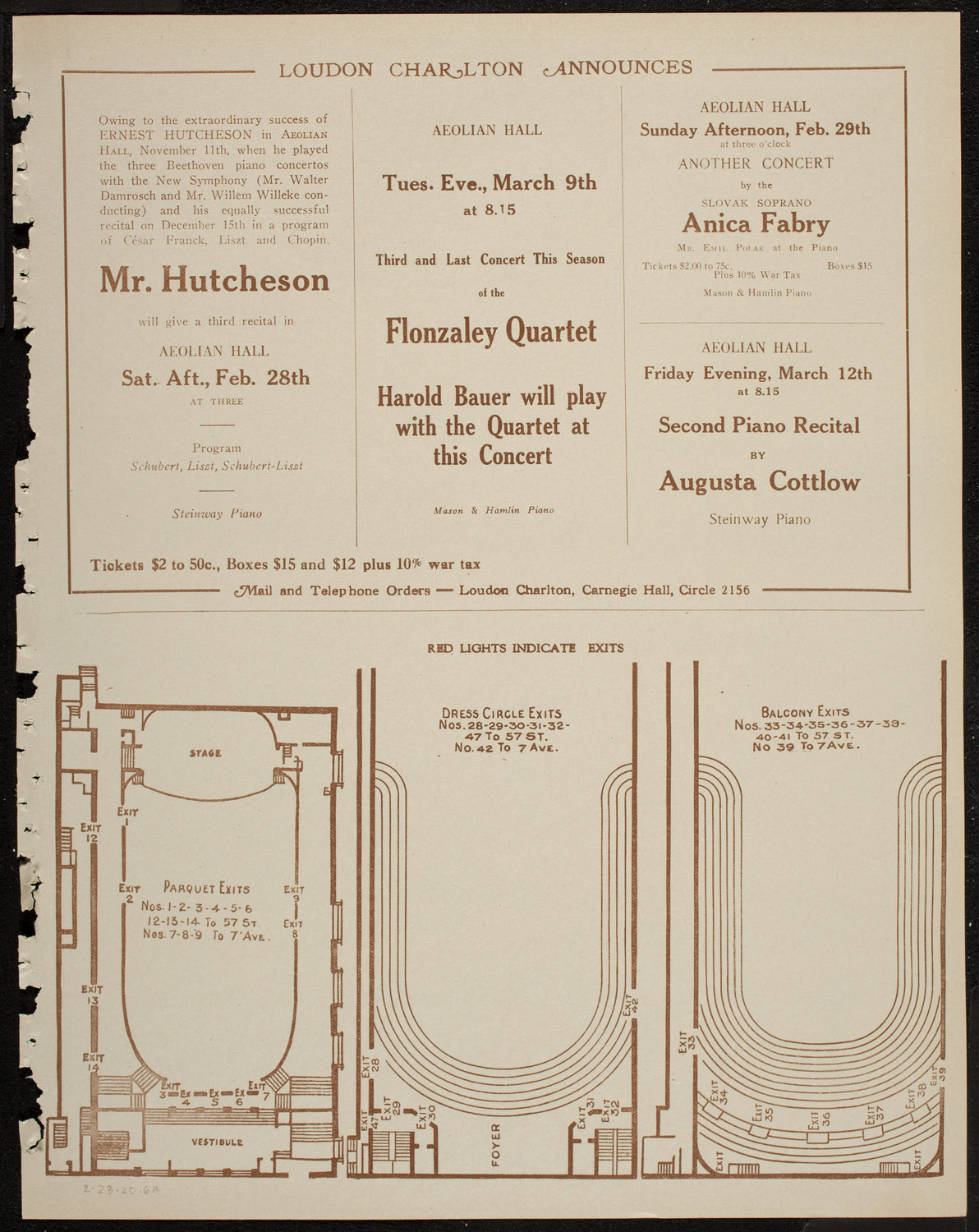 Mabel Garrison, Soprano, February 23, 1920, program page 11