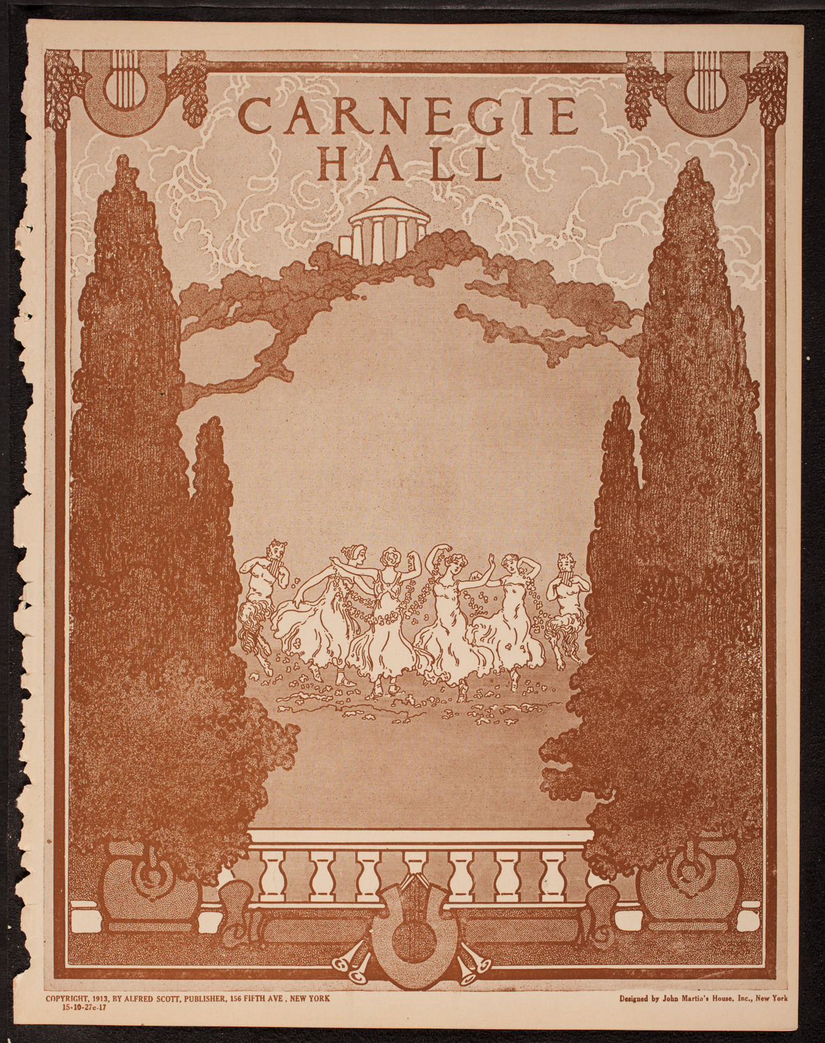 New York Symphony Orchestra, October 27, 1917, program page 1