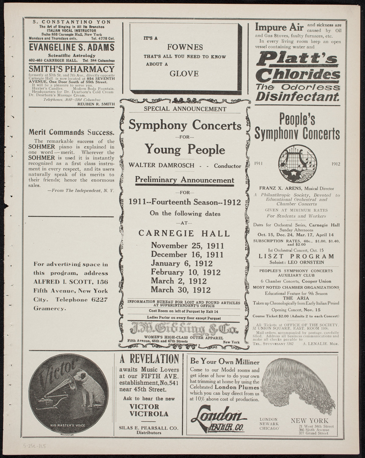 Graduation: Packard Commercial School, May 25, 1911, program page 9