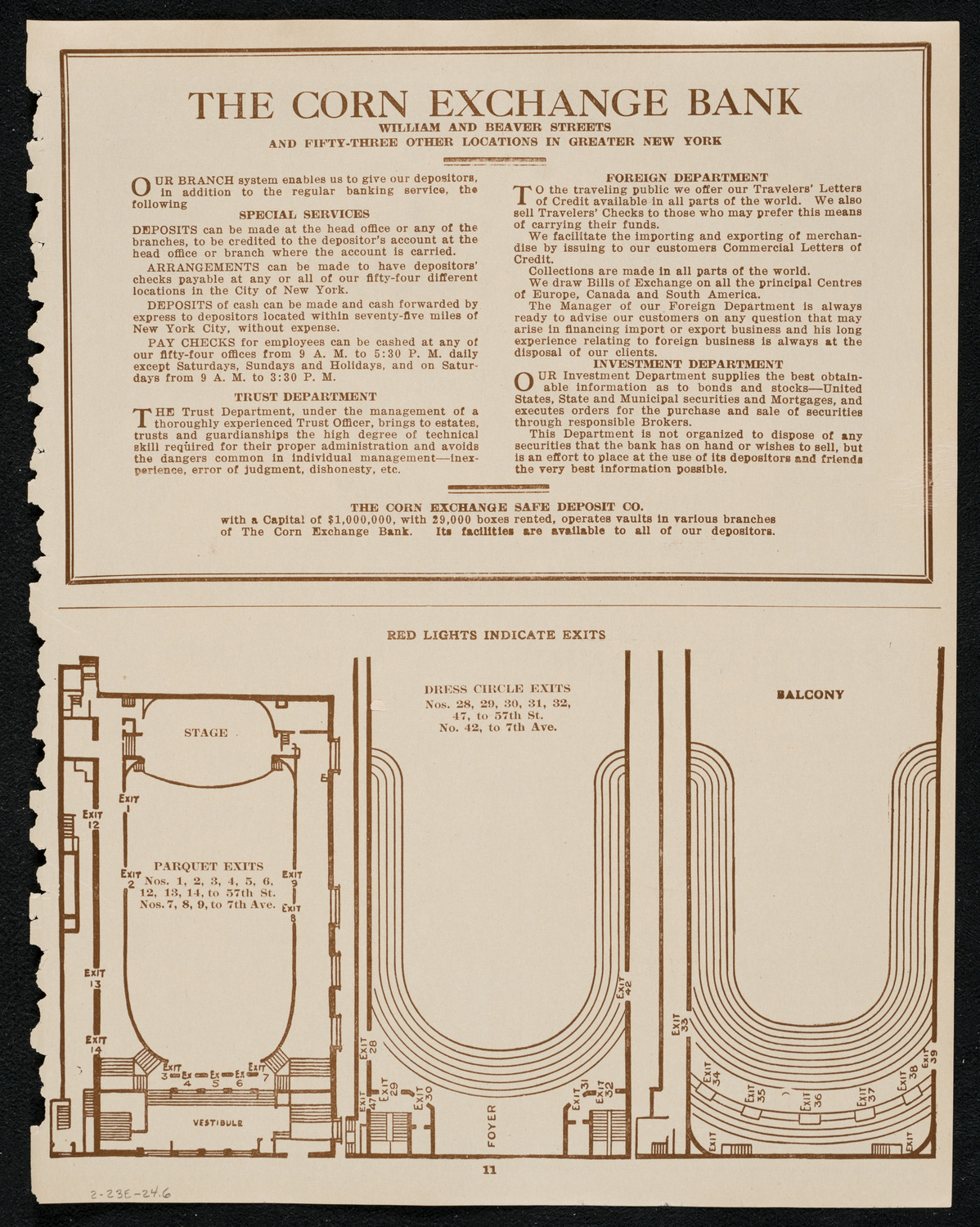 Freiheit Gesang Verein, February 23, 1924, program page 11