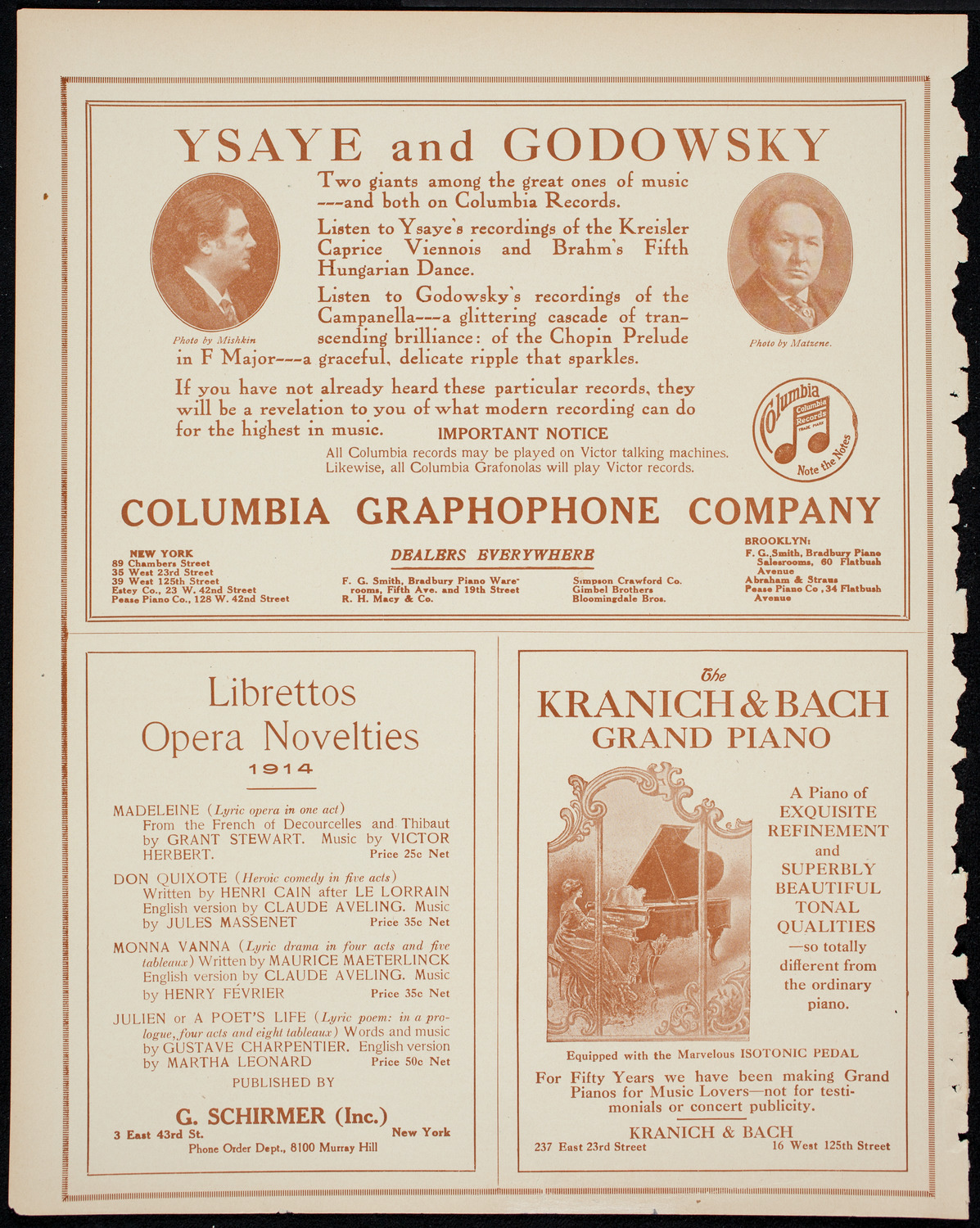 Benefit: New York Red Cross Hospital, February 27, 1914, program page 6