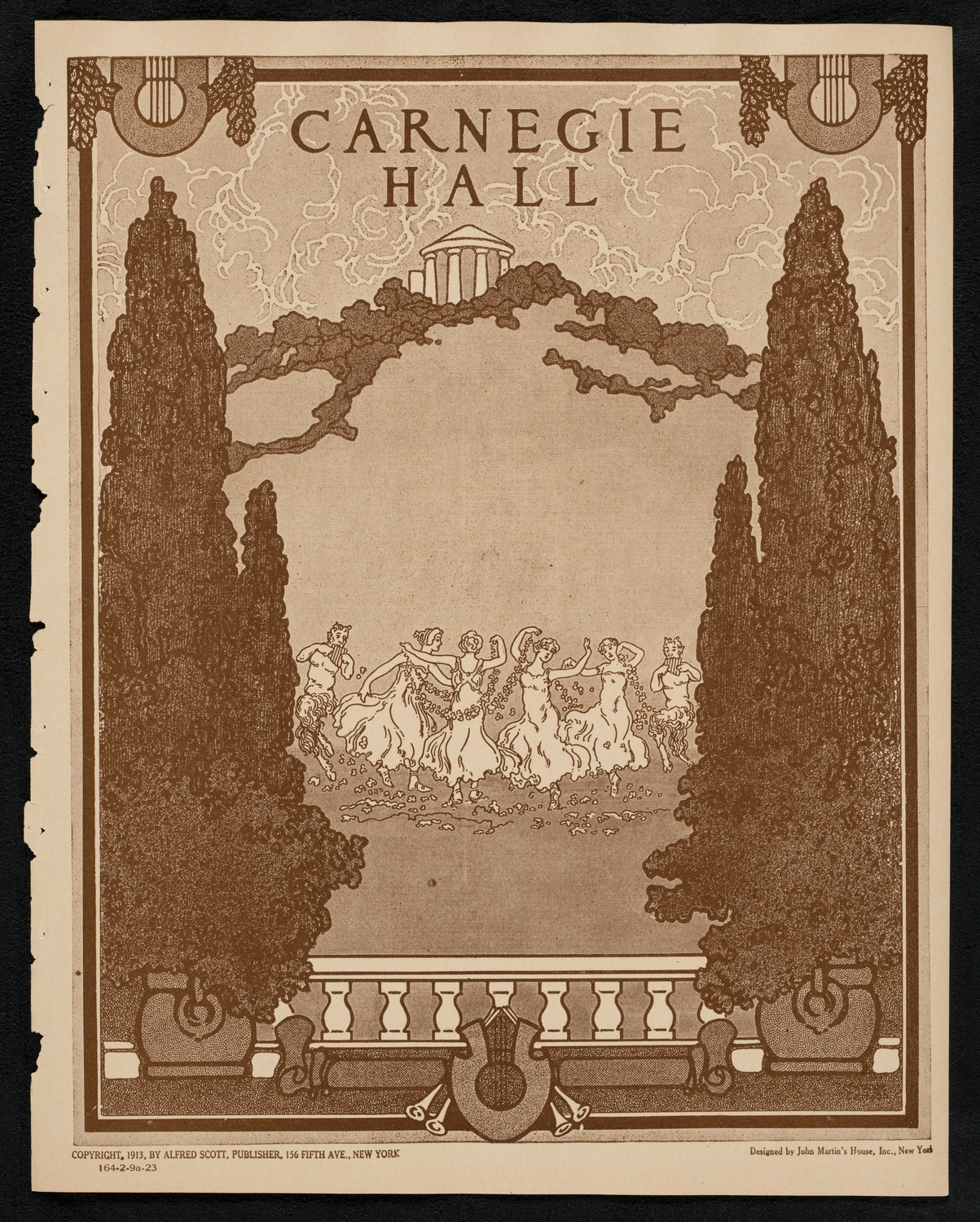 New York Philharmonic, February 9, 1923, program page 1