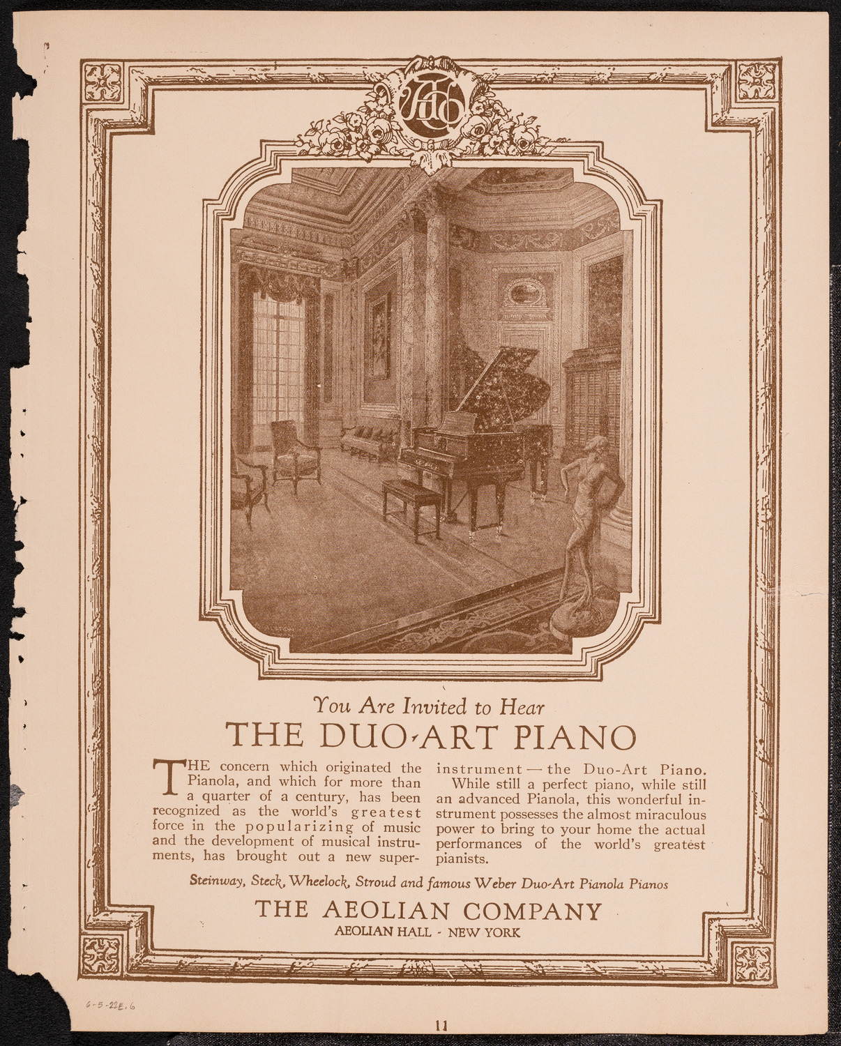 Victor Talking Machine Company, June 5, 1922, program page 11