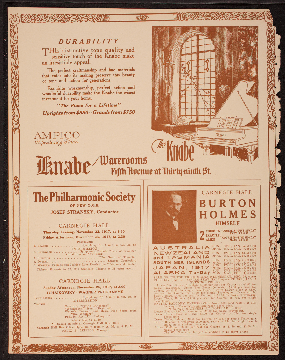 Newman Traveltalks: Our National Parks, November 18, 1917, program page 12