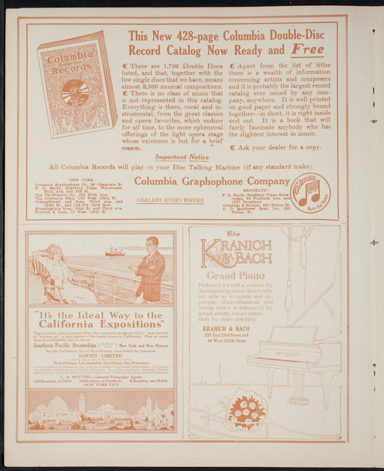 Elena Gerhardt, Soprano, April 10, 1915, program page 6