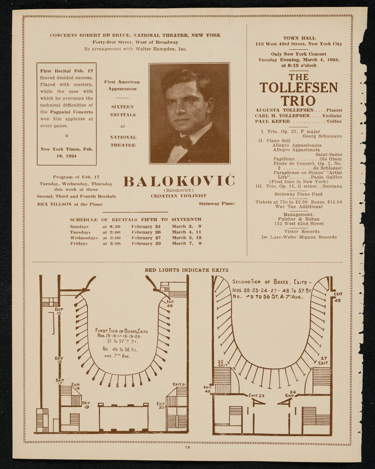 New York Philharmonic Students' Concert, February 27, 1924, program page 10