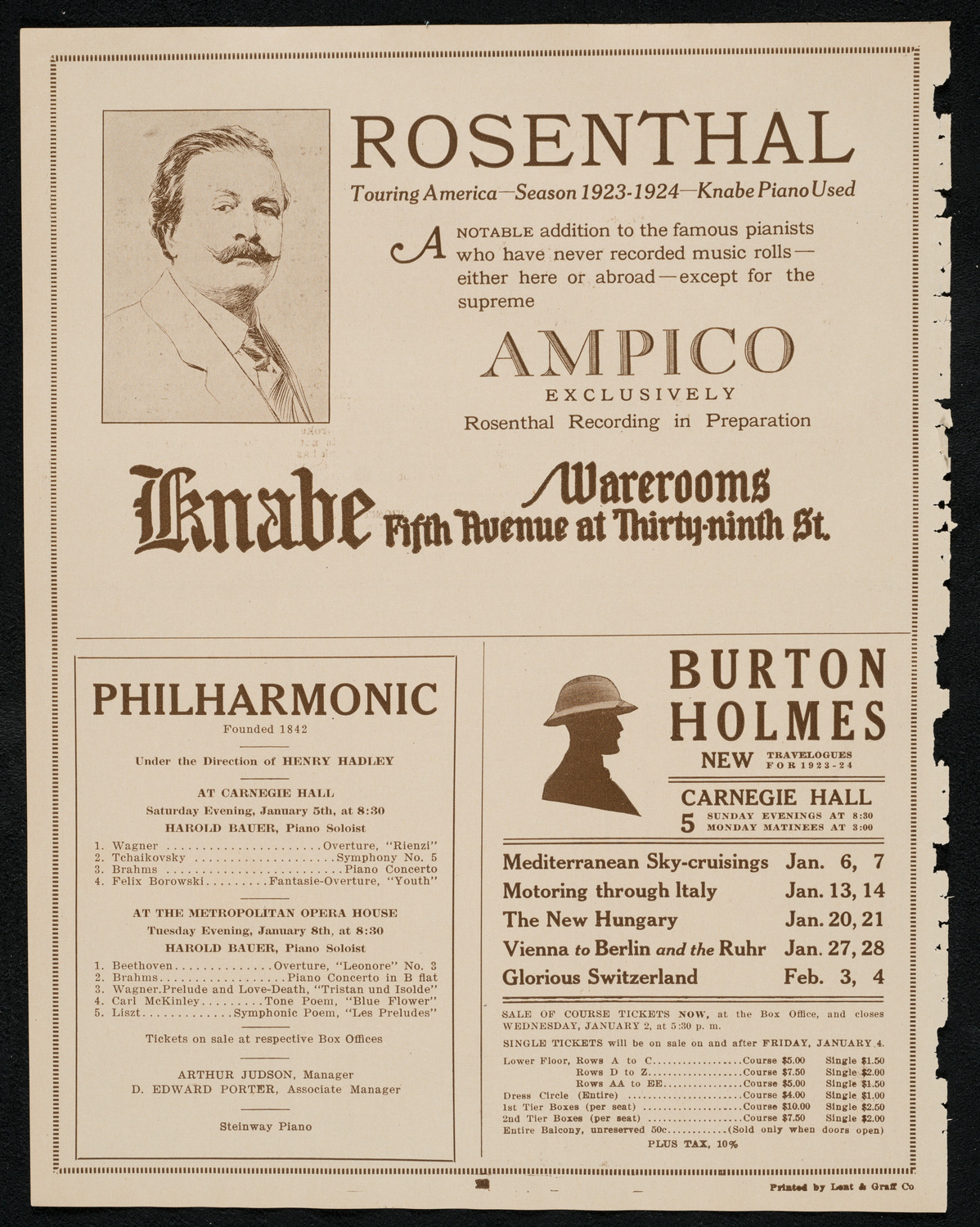 State Symphony Orchestra of New York, January 2, 1924, program page 12